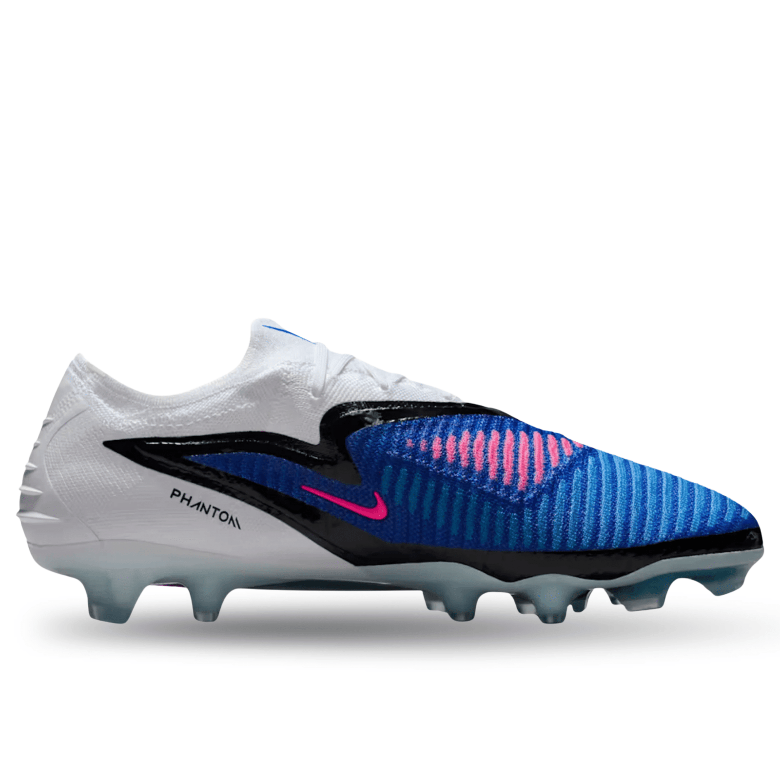 Nike Phantom 6 Low Elite FG Soccer Cleats (Racer Blue/Pink Blast/White) | SoccerWearhouse