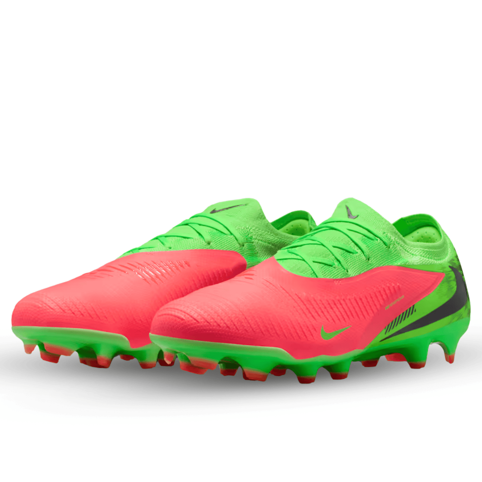 Nike Phantom 6 Low Pro EH Firm Ground Soccer Cleats (Hot Punch/Black-Green Strike) | SoccerWearhouse