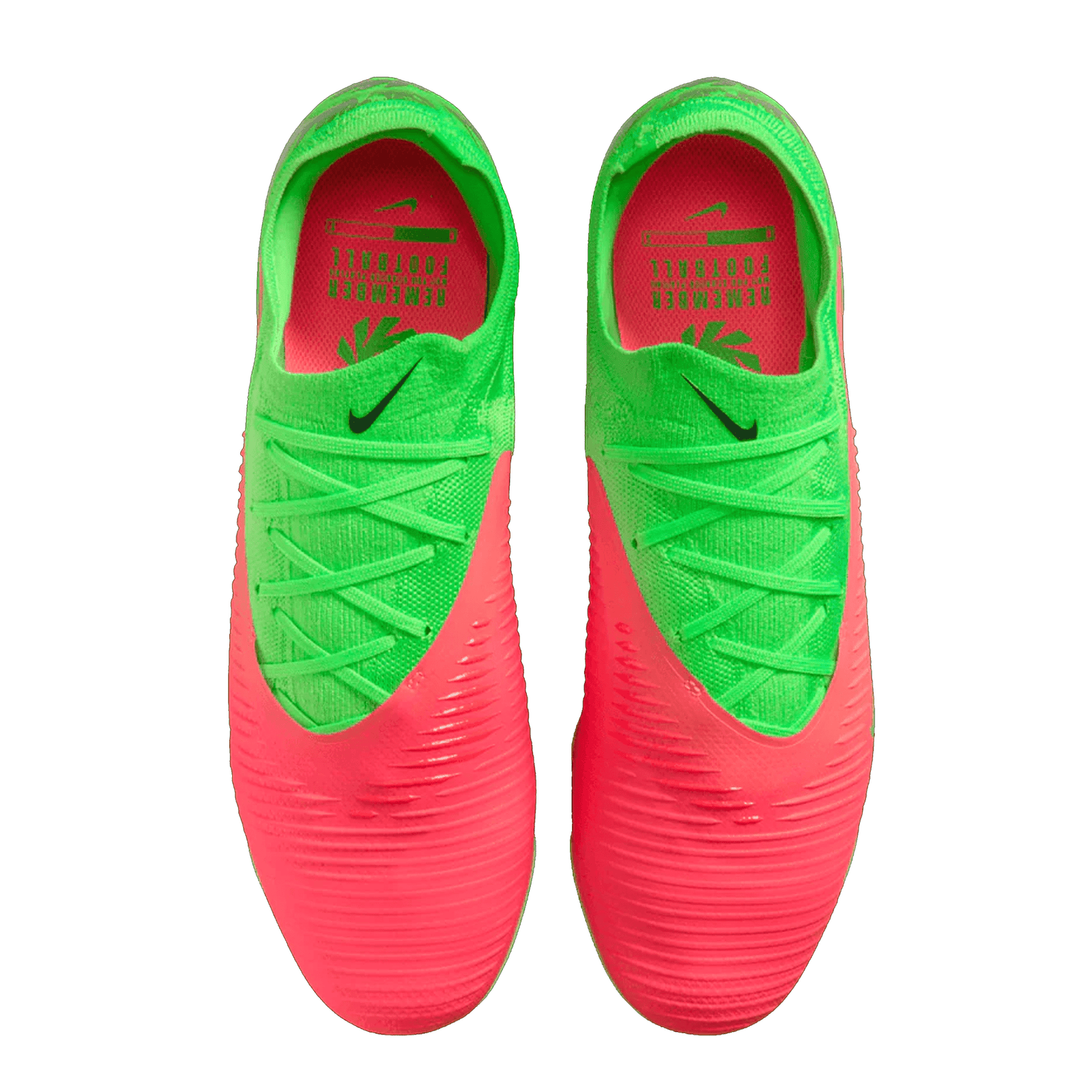 Nike Phantom 6 Low Pro EH Firm Ground Soccer Cleats (Hot Punch/Black - Green Strike) | SoccerWearhouse