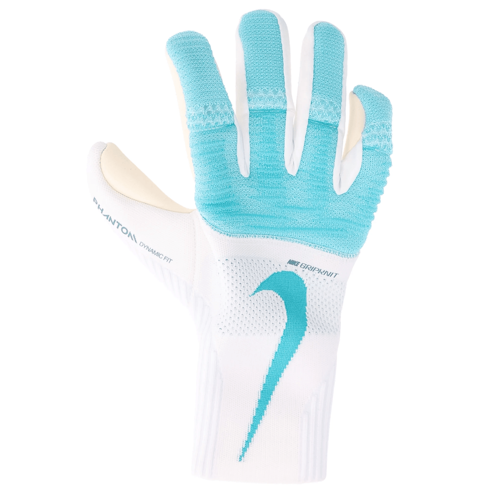 Nike Phantom Dynamic Fit Goalkeeper Gloves (White/Dusty Cactus) | SoccerWearhouse