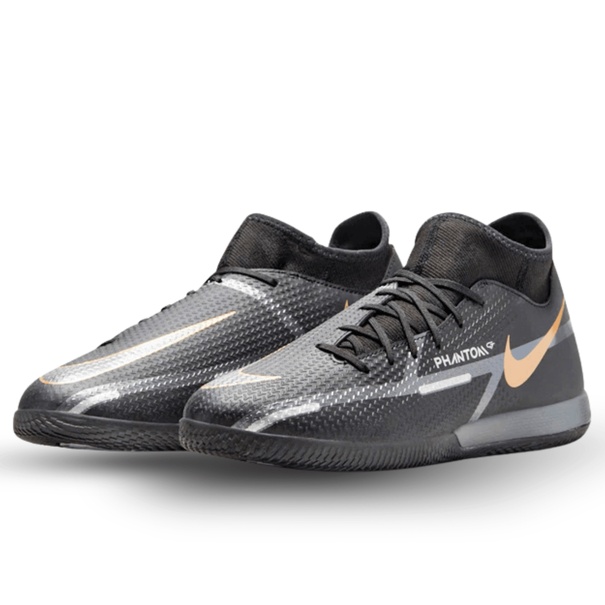 Nike Phantom GT2 Academy DF IC (Black/Metallic Gold) | SoccerWearhouse