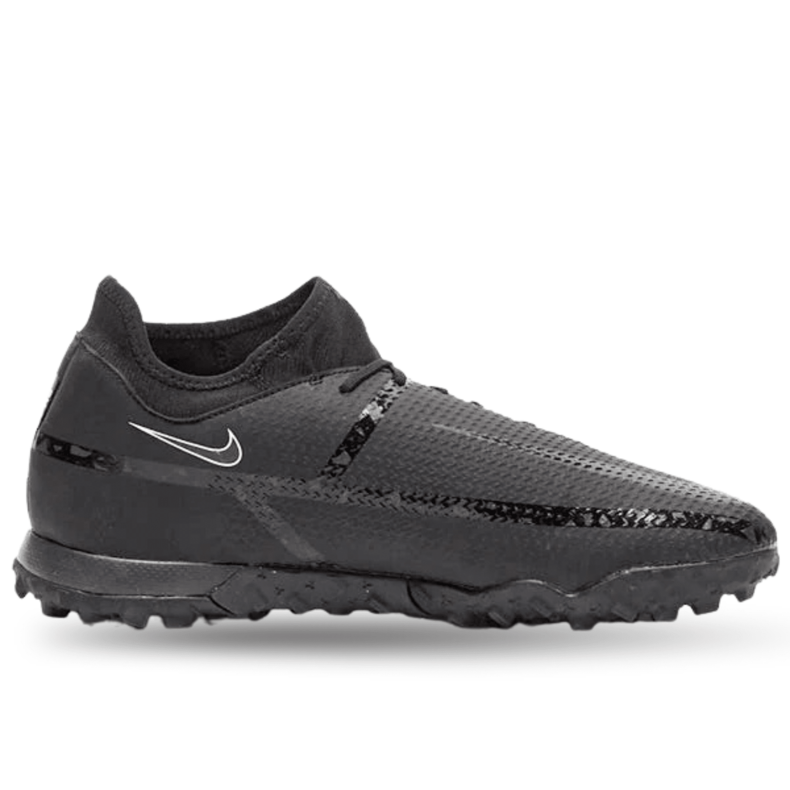 Nike Phantom GT2 Academy DF Turf Soccer Shoes (Black/Dark Smoke Grey) | SoccerWearhouse