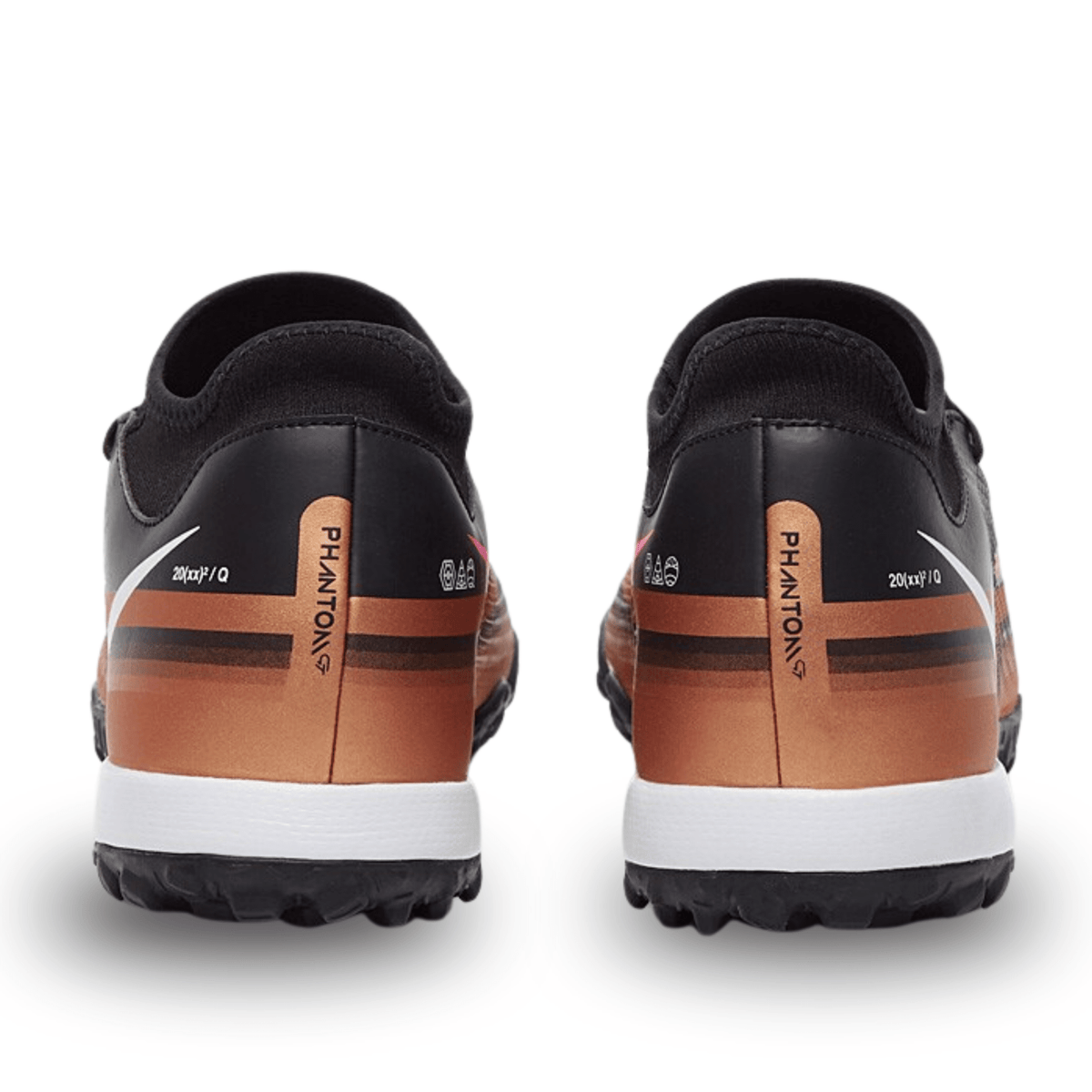Nike Phantom GT2 Academy DF Turf Soccer Shoes (Metallic Copper) | SoccerWearhouse