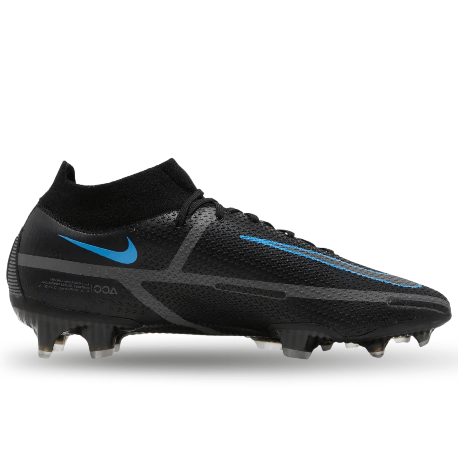 Nike Phantom GT2 Elite DF FG (Black/Iron Grey) | SoccerWearhouse