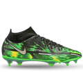 Nike Phantom GT2 Elite DF Shockwave Firm Ground Soccer Cleats (Black/Metallic Platinum)