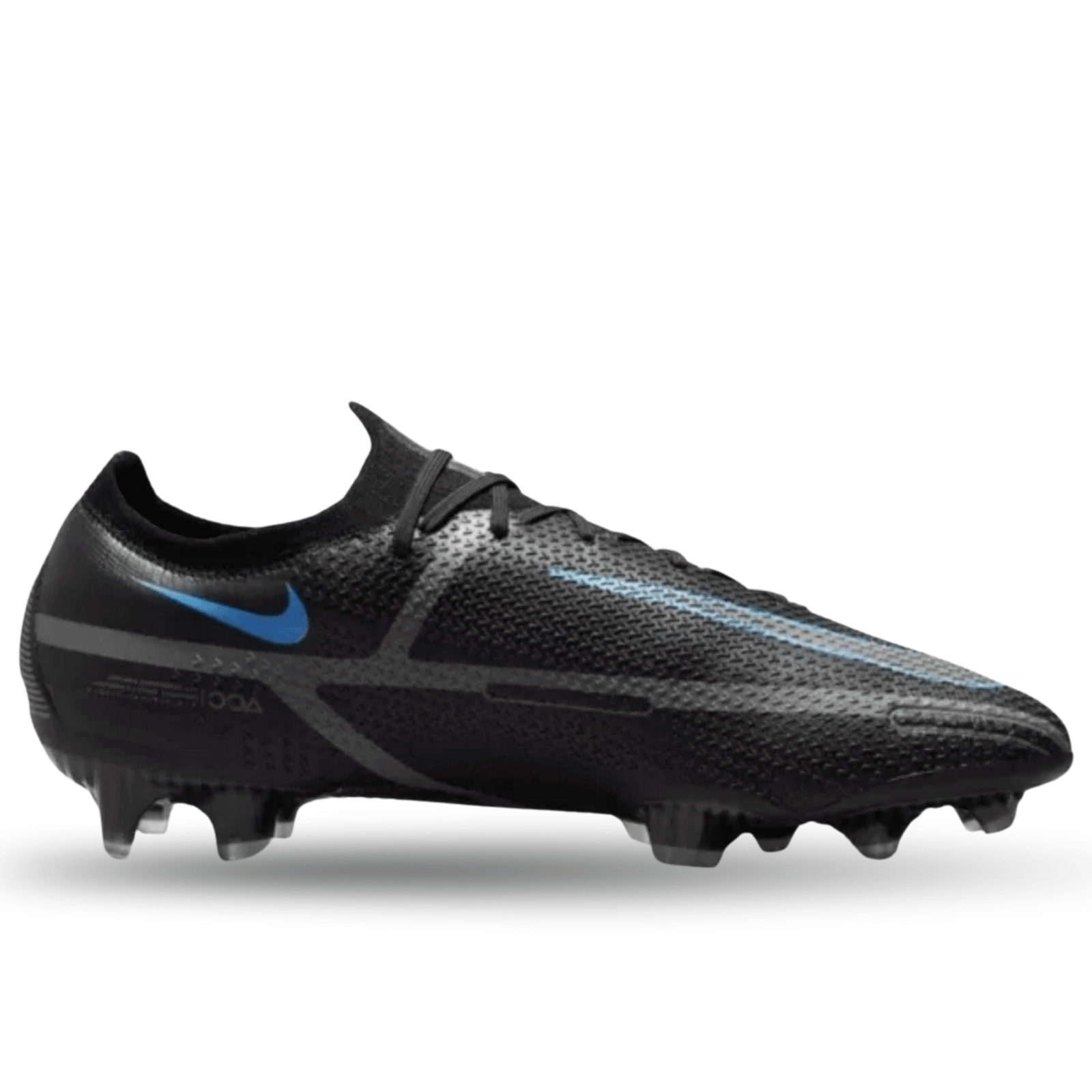 Nike Phantom GT2 Elite FG Soccer Cleats(Black/Iron Grey) | SoccerWearhouse