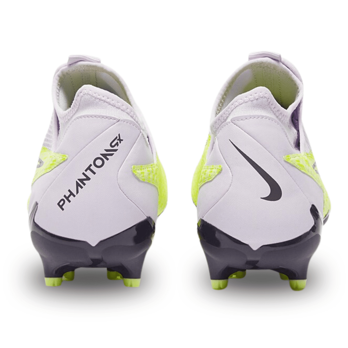 Nike Phantom GX Academy DF FG/MG Soccer Cleats (Barely Volt/Gridiron - Barely Grape) | SoccerWearhouse