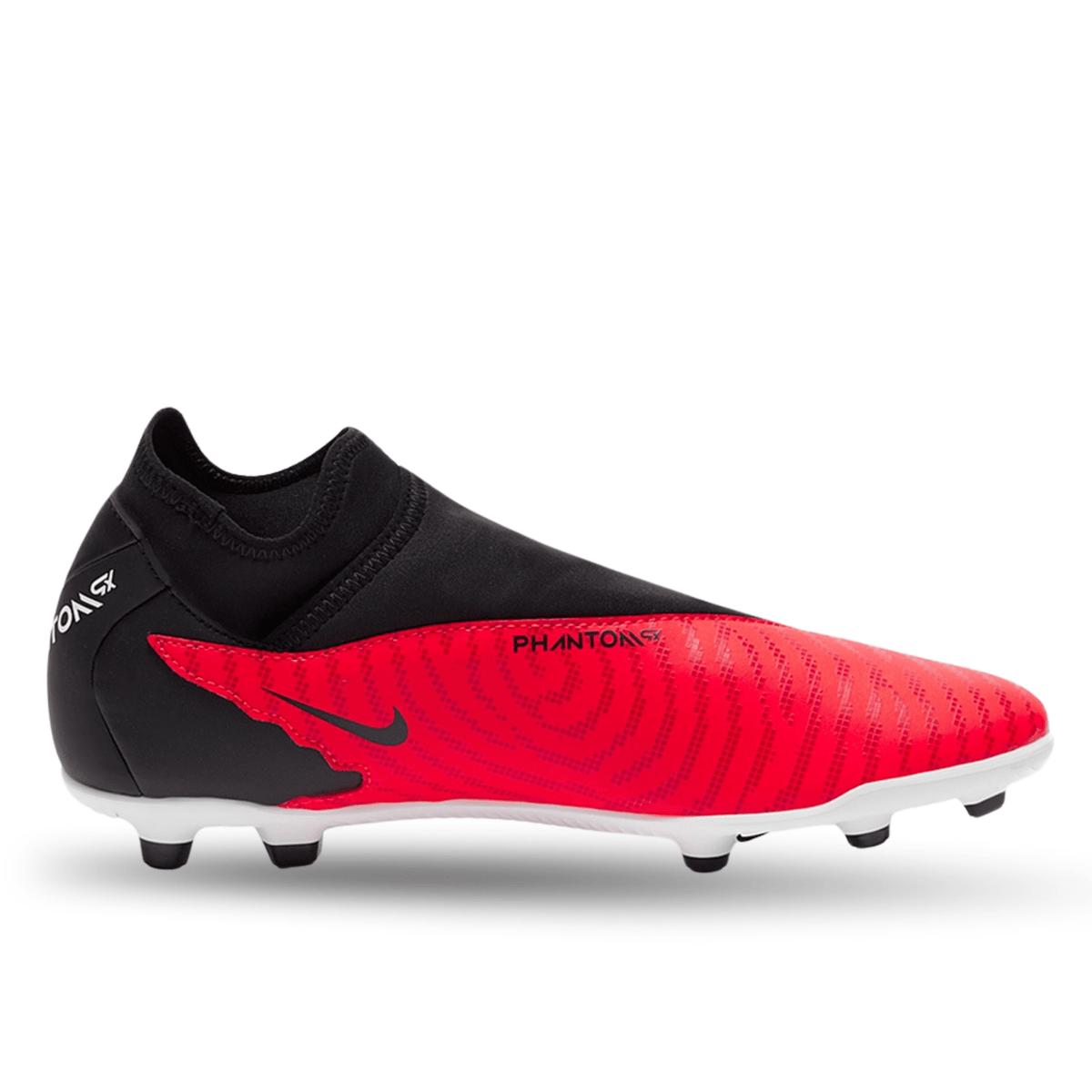 Nike Phantom GX Club DF FG/MG Soccer Cleats (Bright Crimson/Black) | SoccerWearhouse