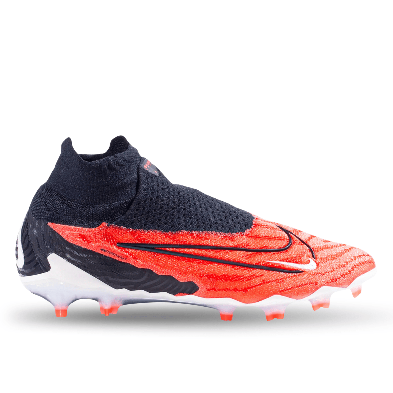 Nike Phantom GX Elite DF Firm Ground Soccer Cleats (Bright Crimson/Black) | SoccerWearhouse