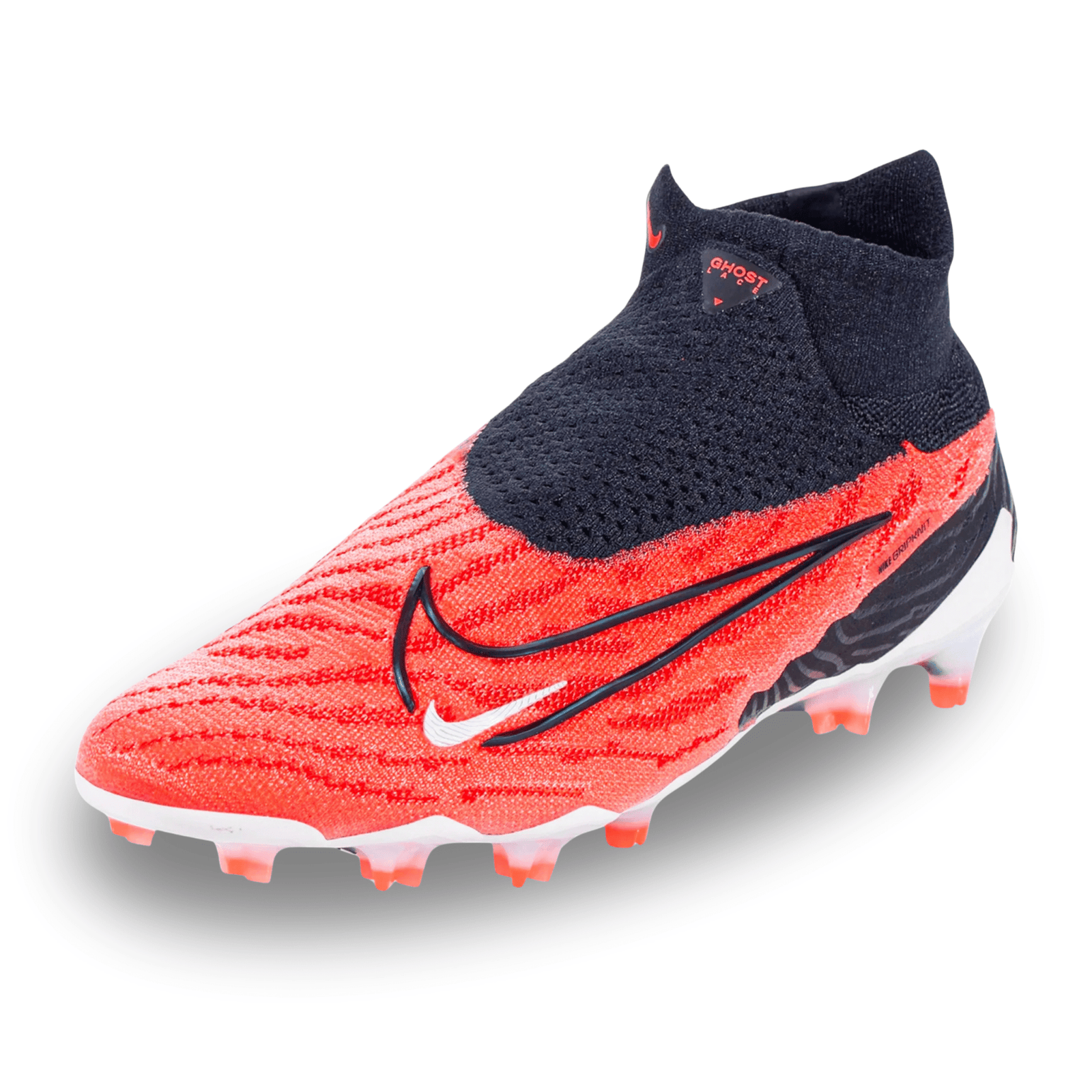 Nike Phantom GX Elite DF Firm Ground Soccer Cleats (Bright Crimson/Black) | SoccerWearhouse