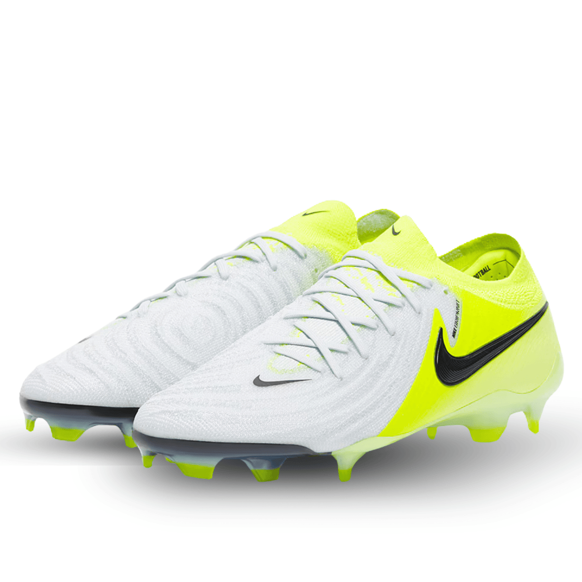 Nike Phantom GX II Elite FG Soccer Cleats (Metallic Silver/Black - Volt) | SoccerWearhouse
