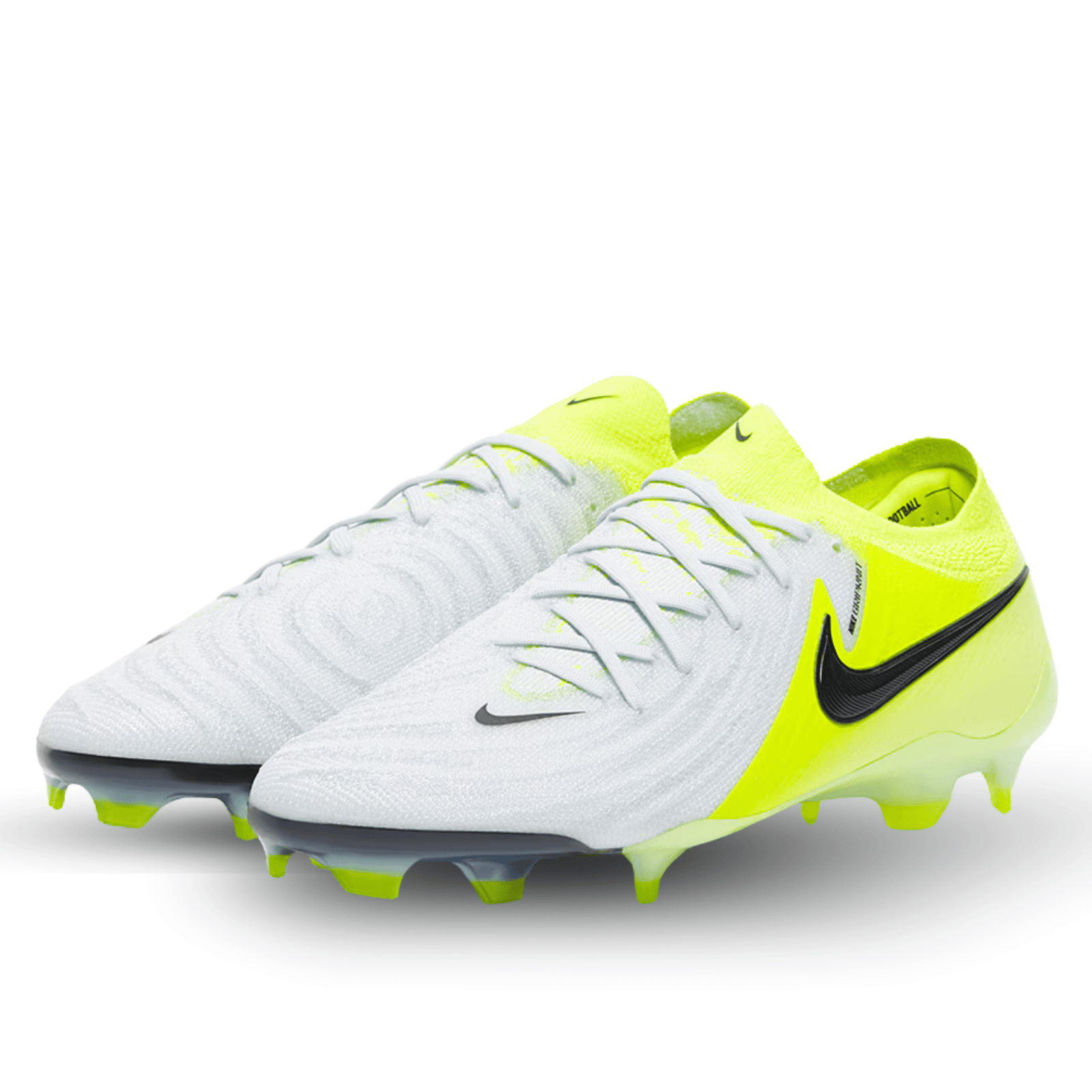 Nike Phantom GX II Elite FG Soccer Cleats (Metallic Silver/Black - Volt) | SoccerWearhouse