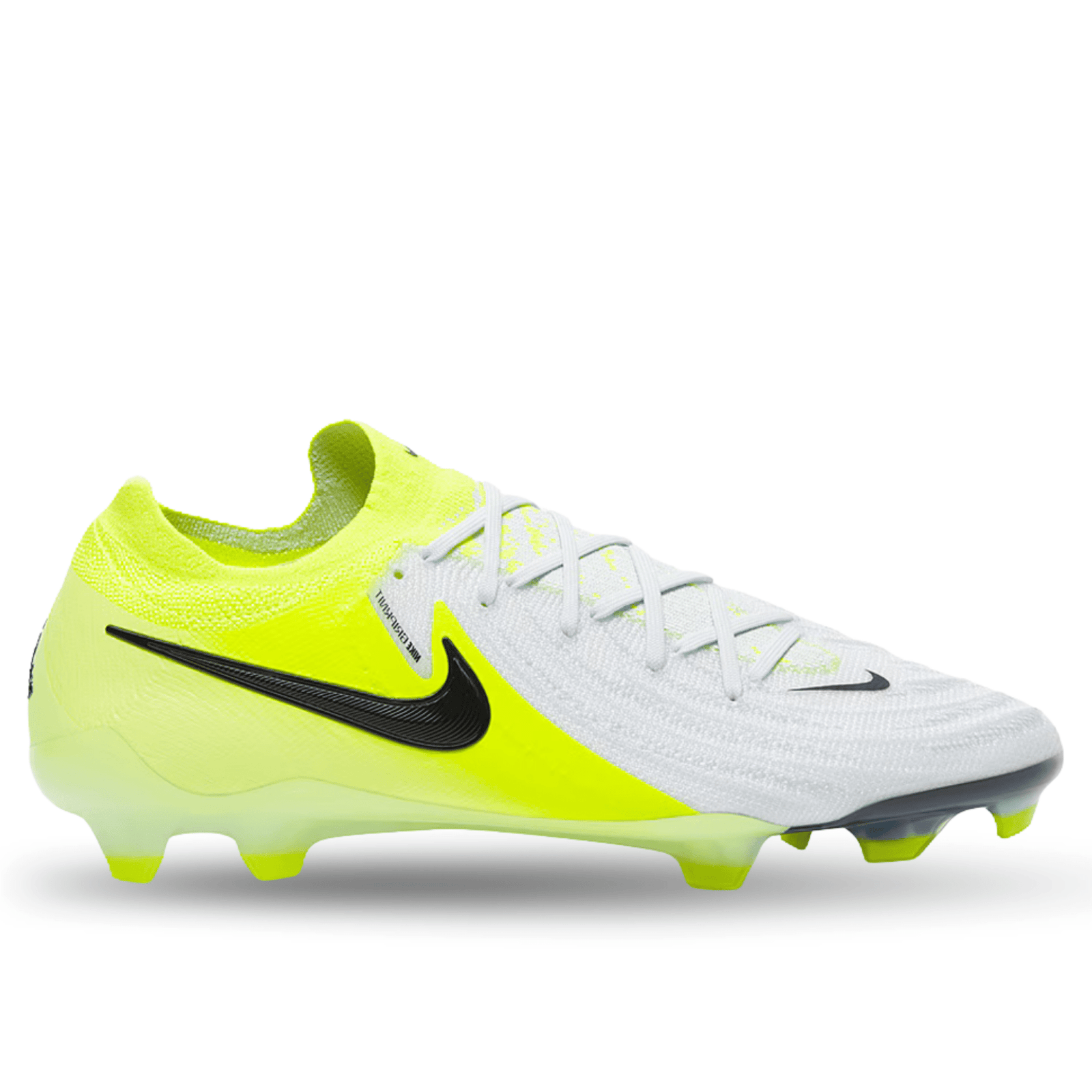Nike Phantom GX II Elite FG Soccer Cleats (Metallic Silver/Black - Volt) | SoccerWearhouse