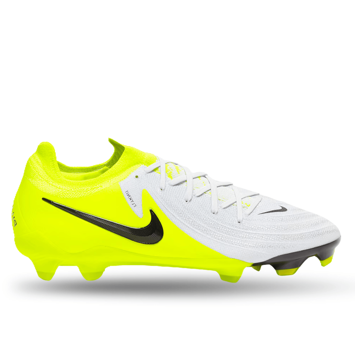Nike Phantom GX II Pro FG Soccer Cleats (Metallic Silver/Black - Volt) | SoccerWearhouse