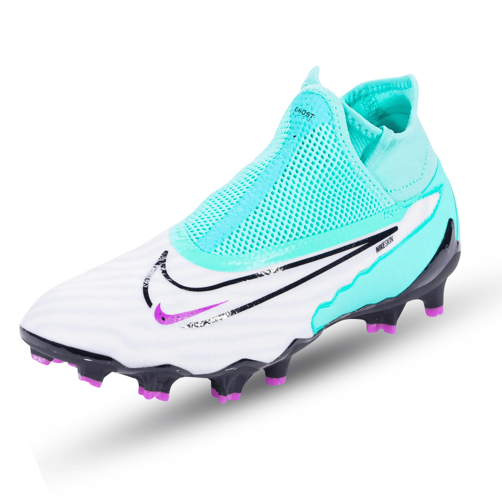 Nike Phantom GX Pro DF Firm Ground Soccer Cleats (Hyer Turquoise/Fuchsia Dream) | SoccerWearhouse