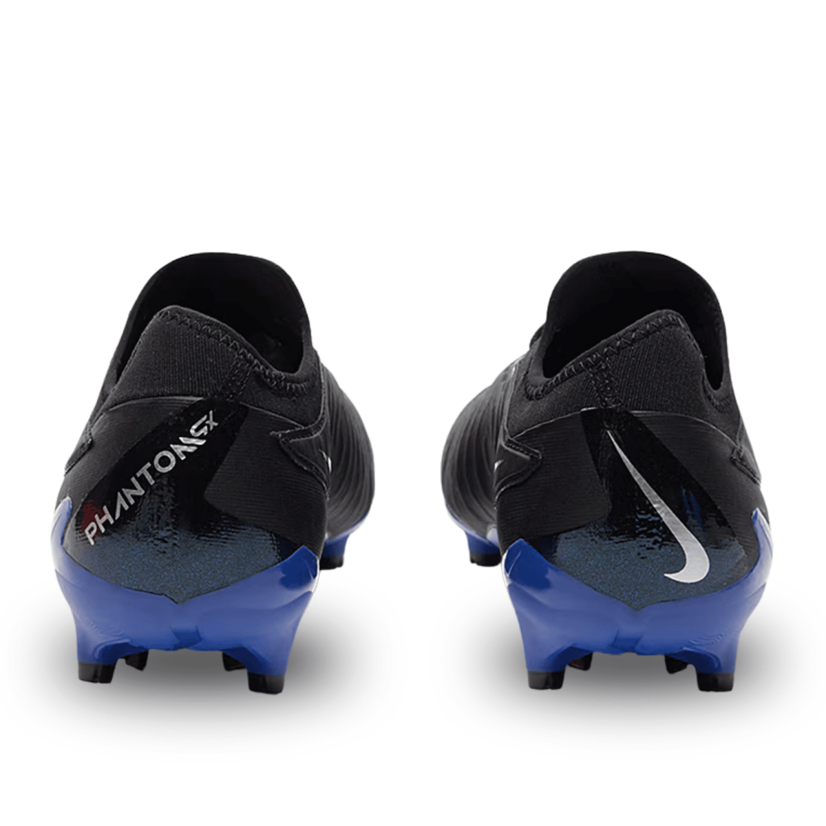 Nike Phantom GX Pro Firm Ground Soccer Cleats (Black/Chrome - Hyper Royal) | SoccerWearhouse