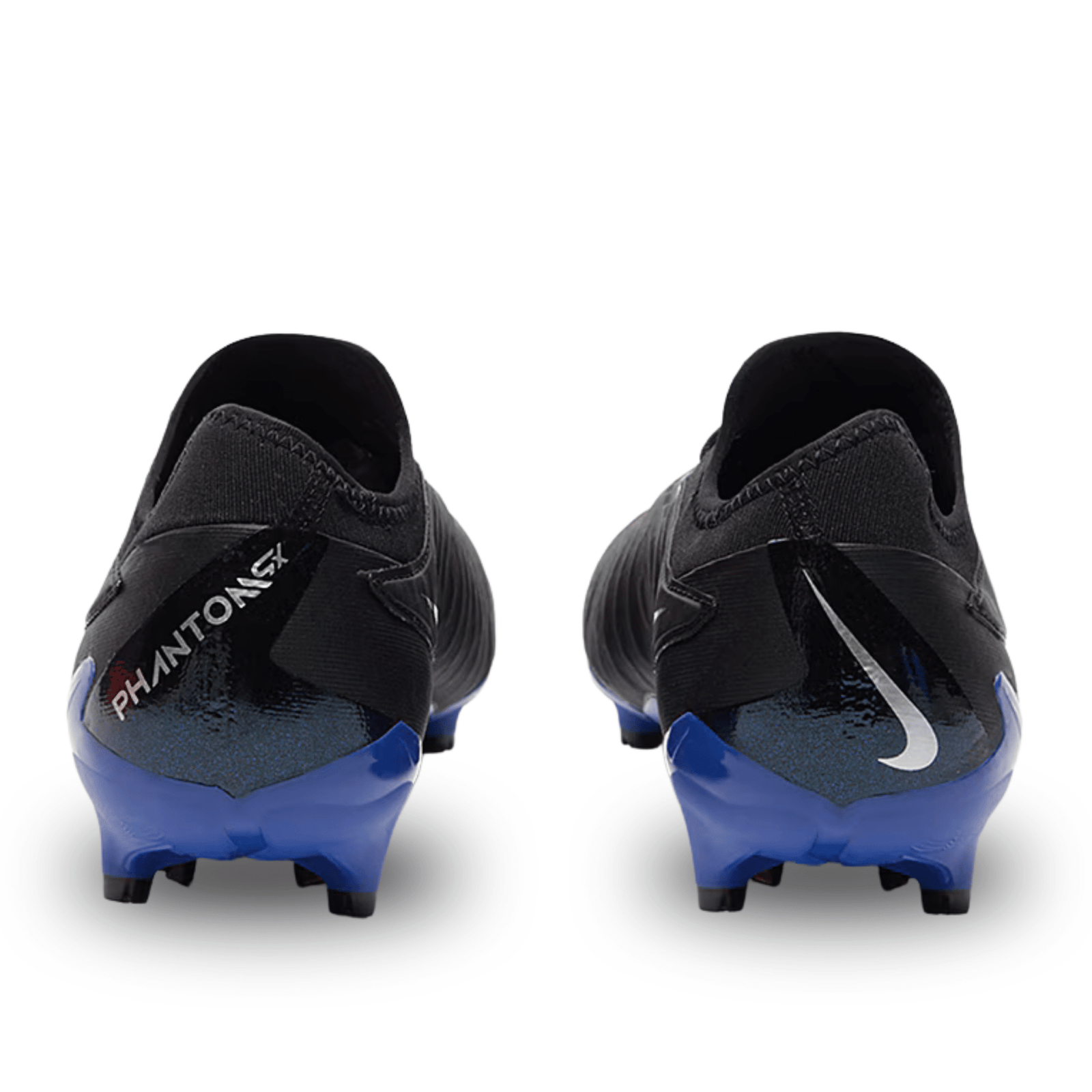 Nike Phantom GX Pro Firm Ground Soccer Cleats (Black/Chrome - Hyper Royal) | SoccerWearhouse