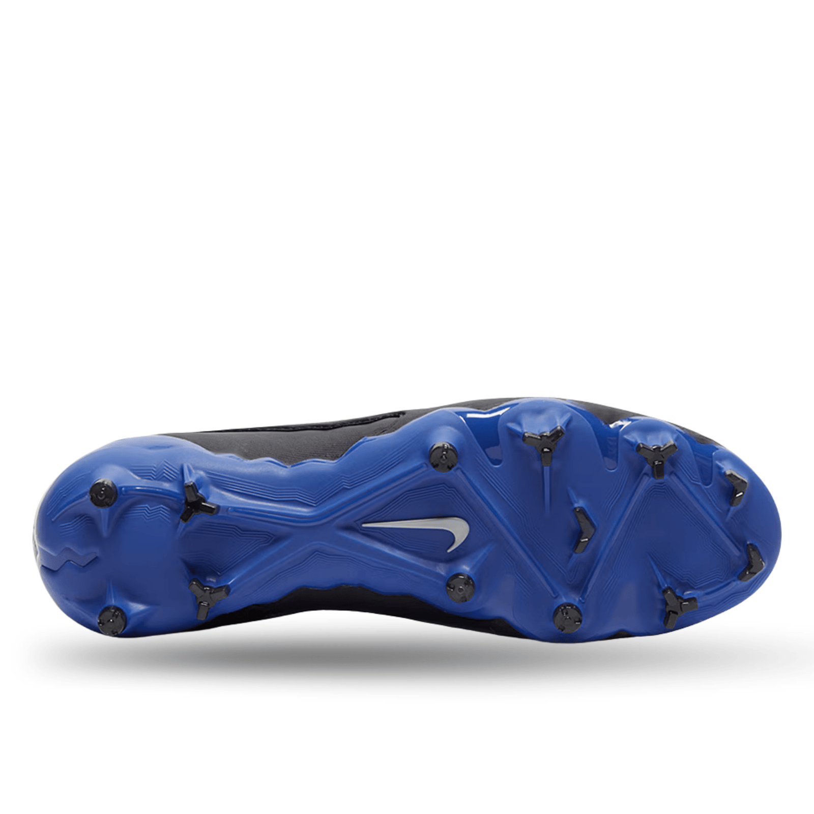 Nike Phantom GX Pro Firm Ground Soccer Cleats (Black/Chrome - Hyper Royal) | SoccerWearhouse