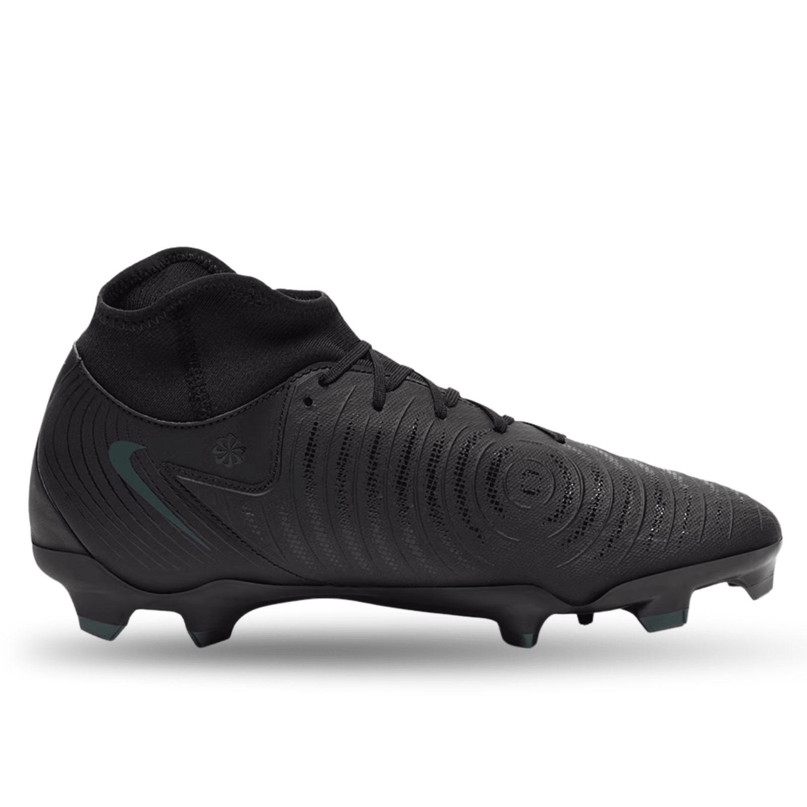 Nike Phantom Luna II Academy FG/MG Soccer Cleats (Black/Black - Deep Jungle) | SoccerWearhouse