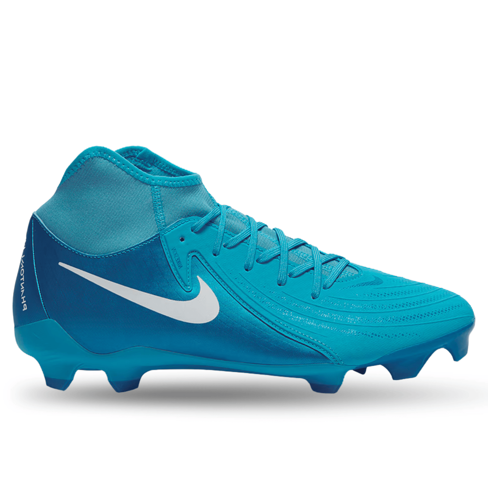 Nike Phantom Luna II Academy FG/MG Soccer Cleats (Blue Fury/White) | SoccerWearhouse