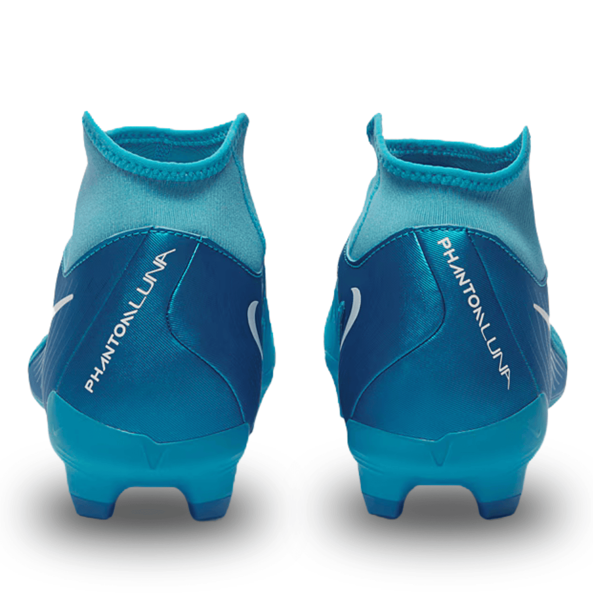 Nike Phantom Luna II Academy FG/MG Soccer Cleats (Blue Fury/White) | SoccerWearhouse