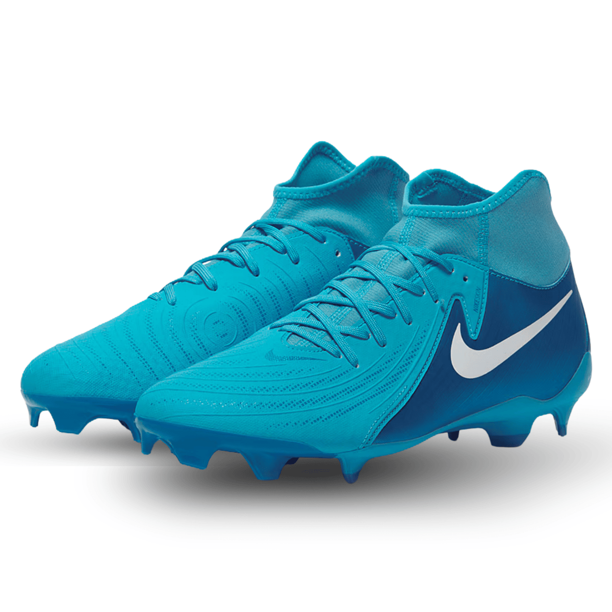 Nike Phantom Luna II Academy FG/MG Soccer Cleats (Blue Fury/White) | SoccerWearhouse