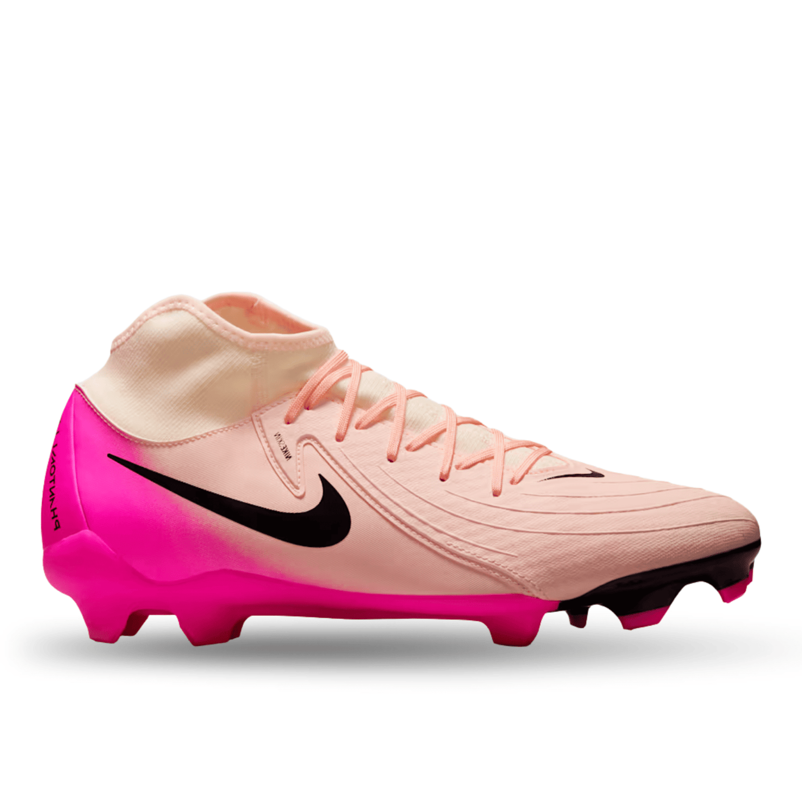 Nike Phantom Luna II Academy FG/MG Soccer Cleats (Crimson Tint/Black - Pink Blast) | SoccerWearhouse