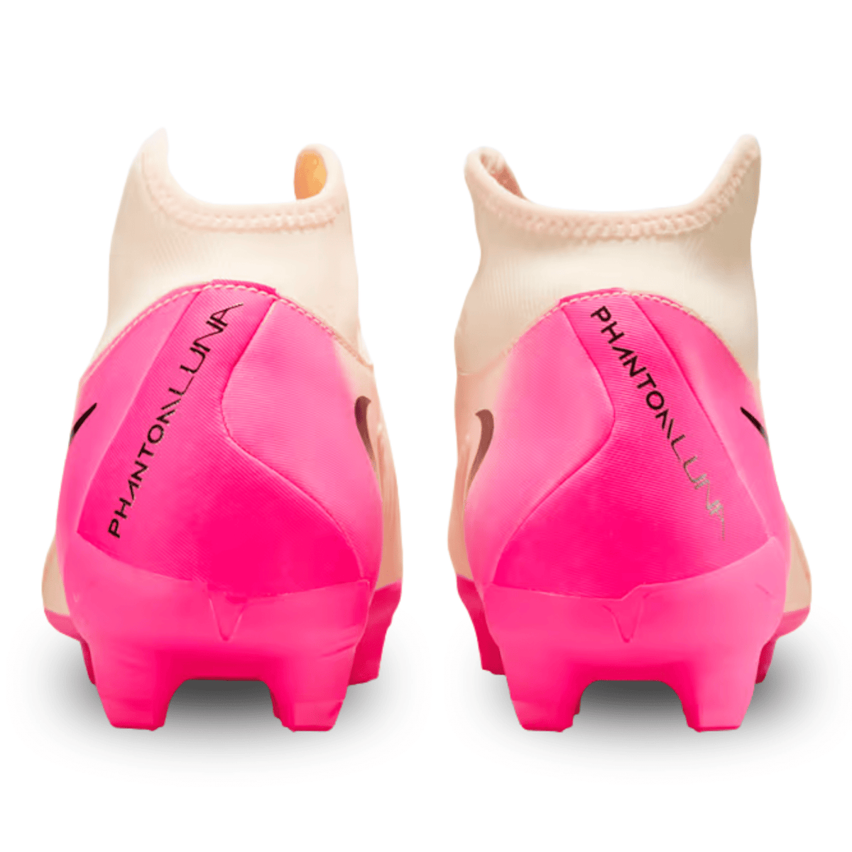 Nike Phantom Luna II Academy FG/MG Soccer Cleats (Crimson Tint/Black - Pink Blast) | SoccerWearhouse
