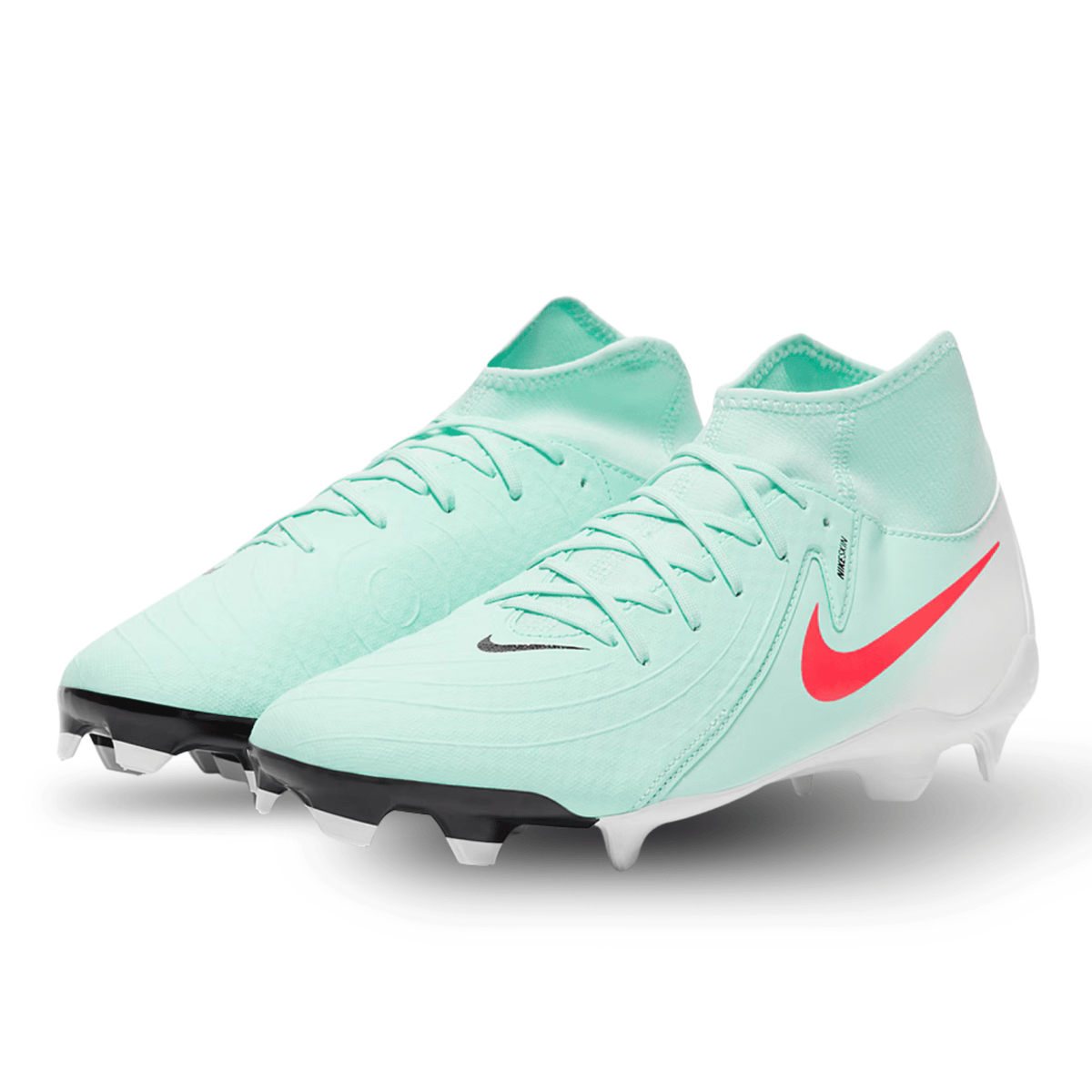 Nike Phantom Luna II Academy FG/MG Soccer Cleats (Mint/Atomic Red) | SoccerWearhouse