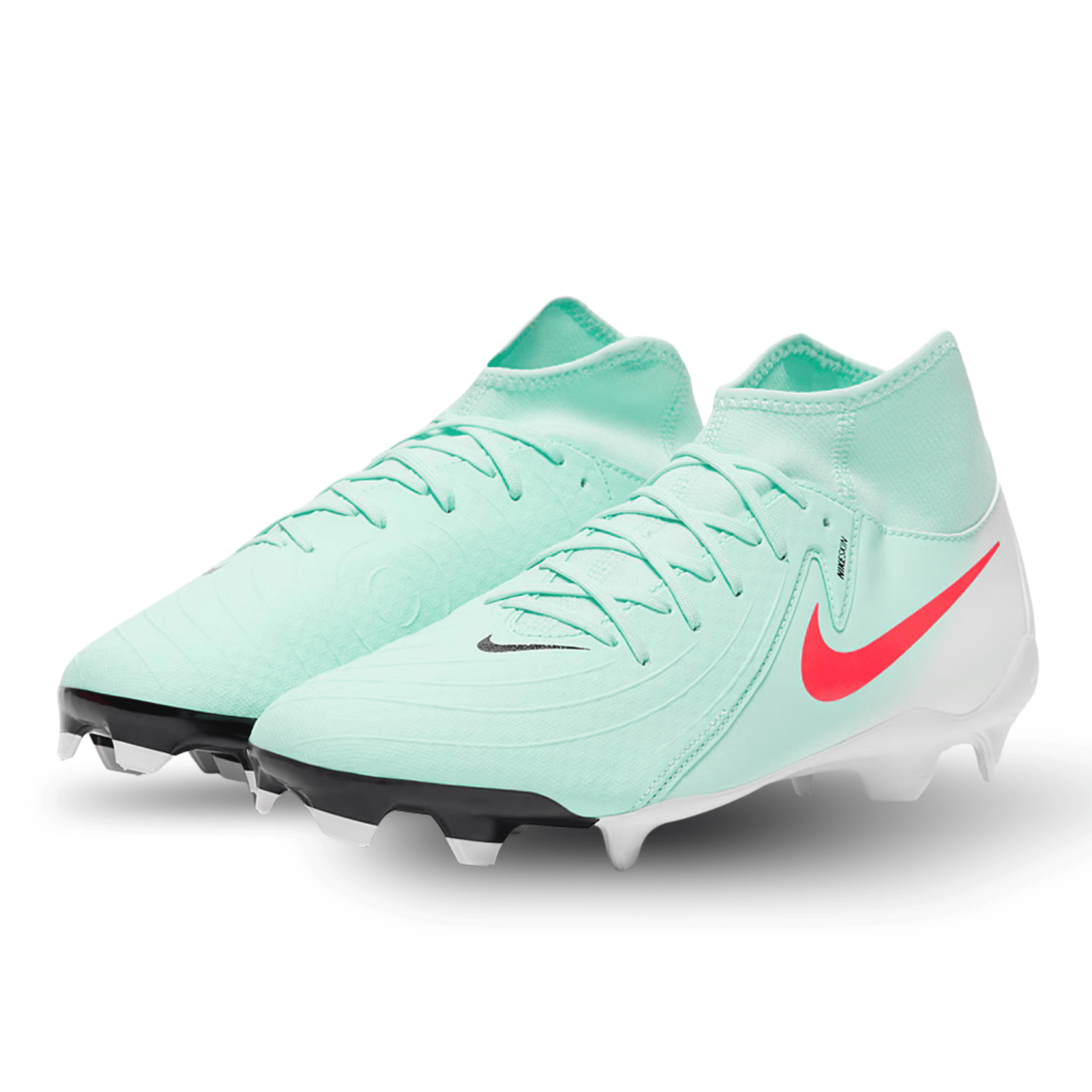 Nike Phantom Luna II Academy FG/MG Soccer Cleats (Mint/Atomic Red) | SoccerWearhouse
