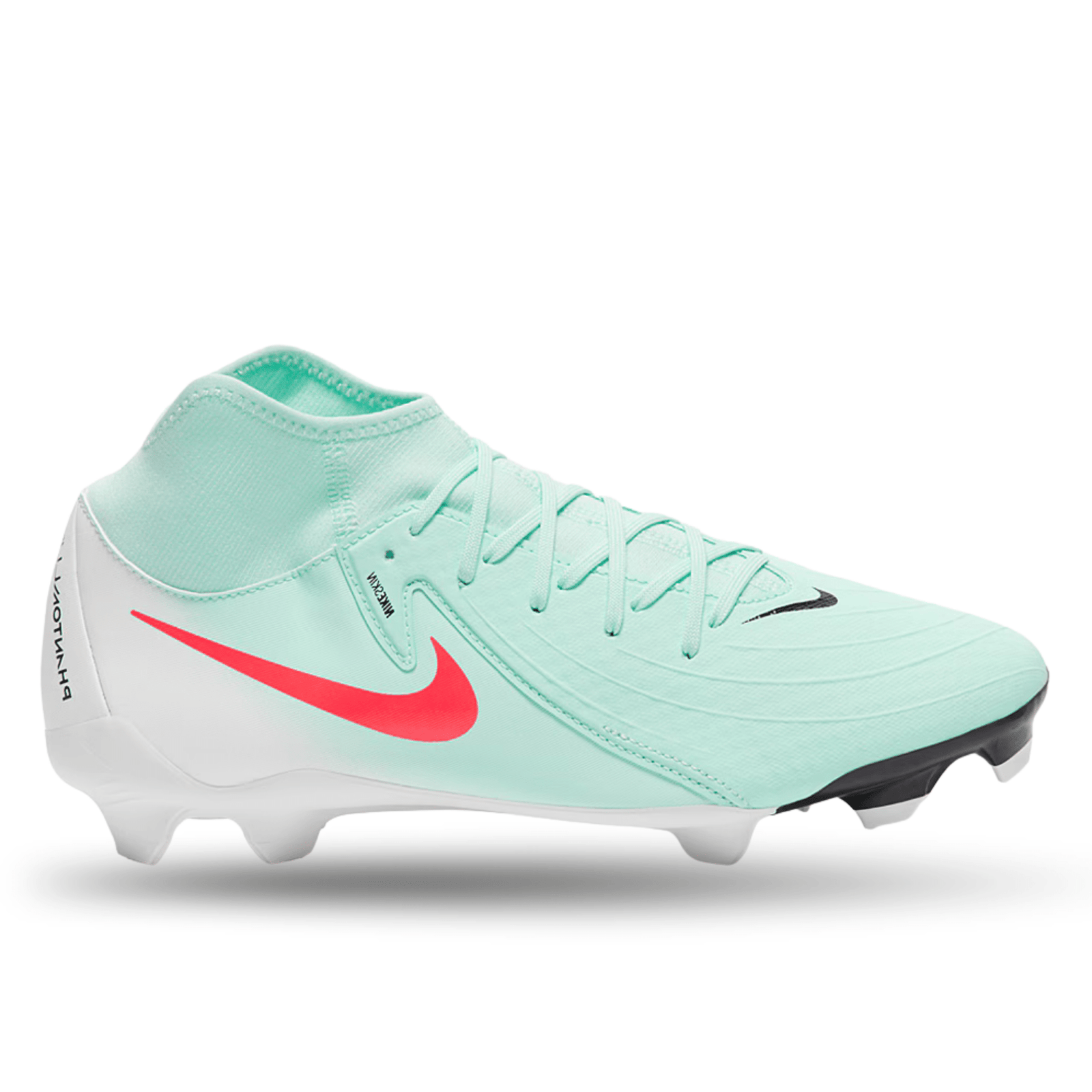 Nike Phantom Luna II Academy FG/MG Soccer Cleats (Mint/Atomic Red) | SoccerWearhouse