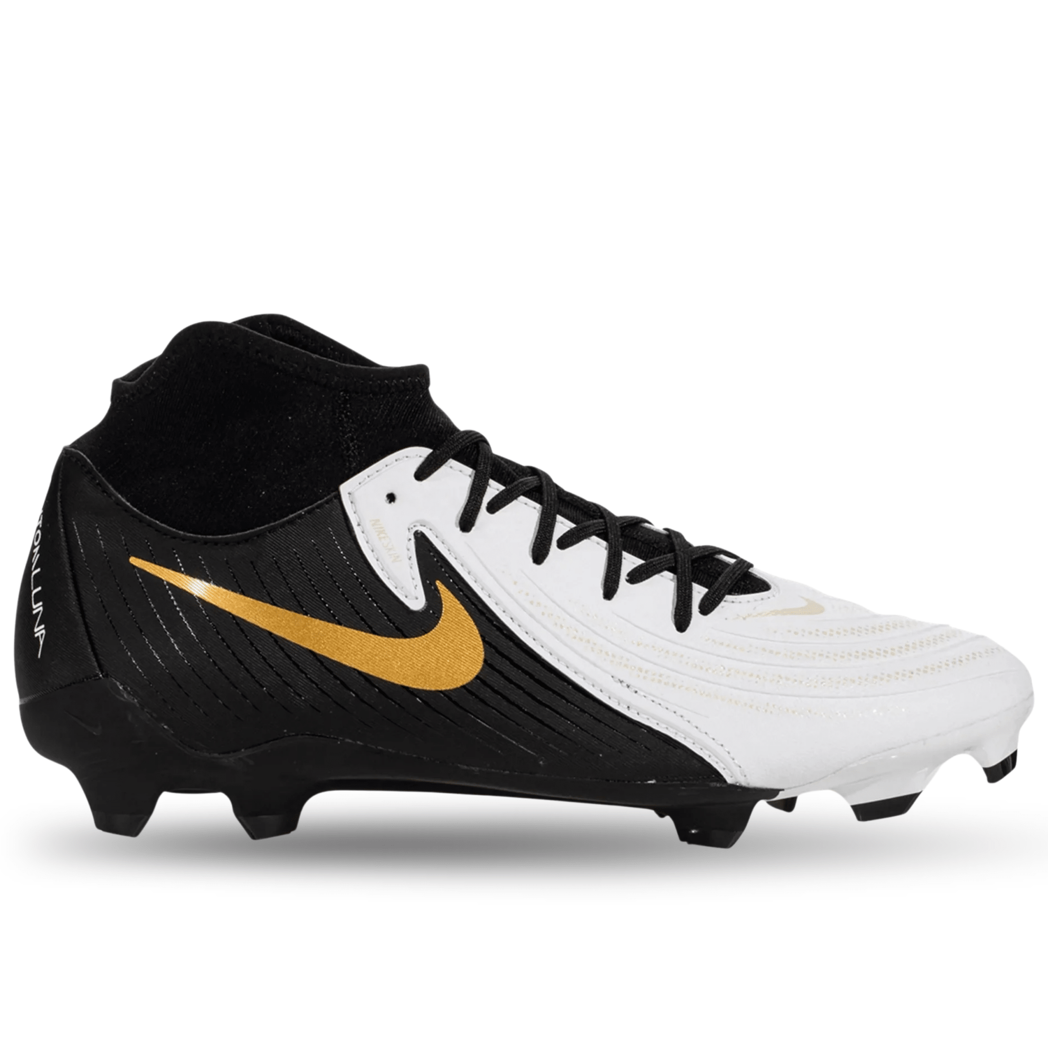 Nike Phantom Luna II Academy FG/MG Soccer Cleats (White/Black-Metallic