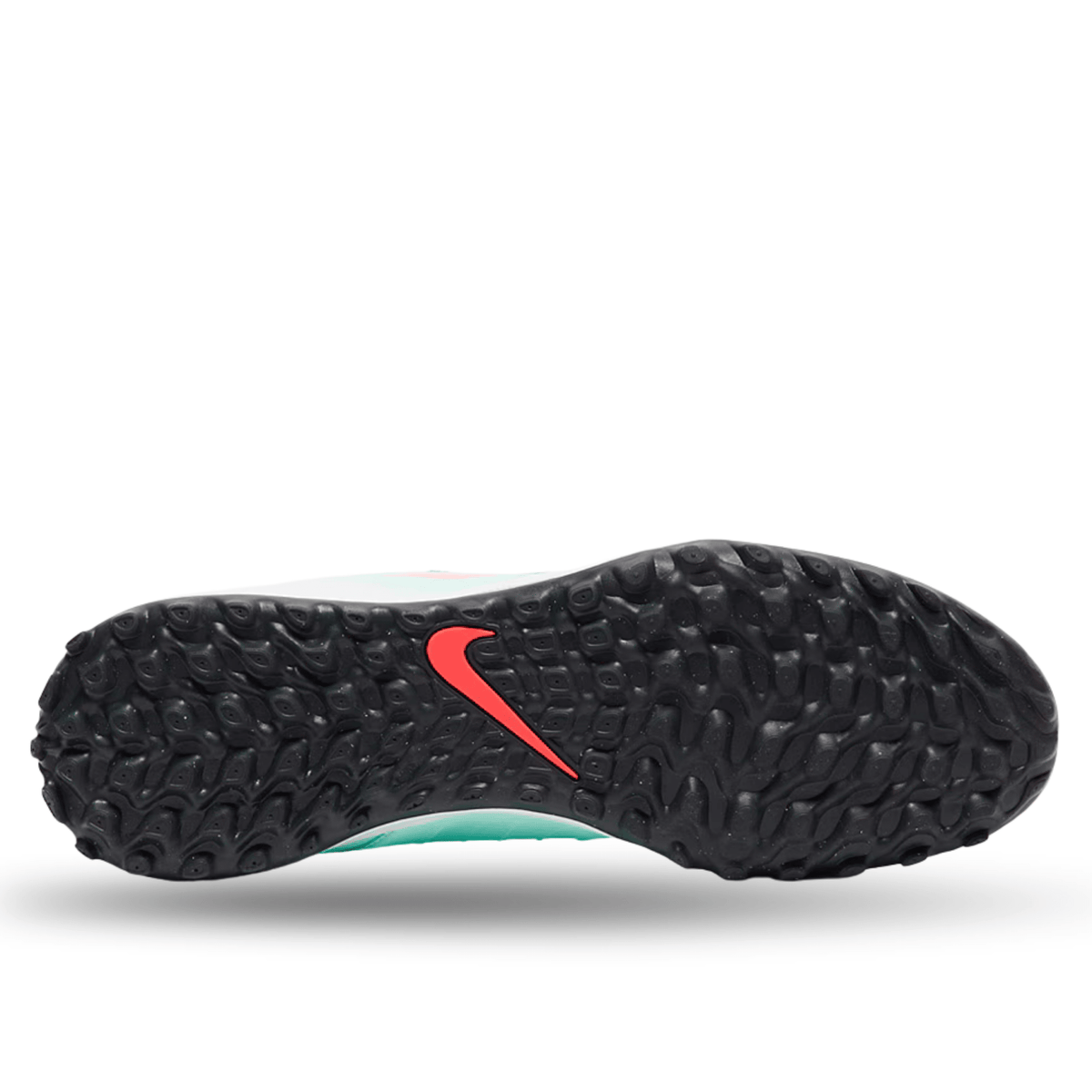 Nike Phantom Luna II Academy Turf Soccer Shoes (Mint/Atomic Red) | SoccerWearhouse