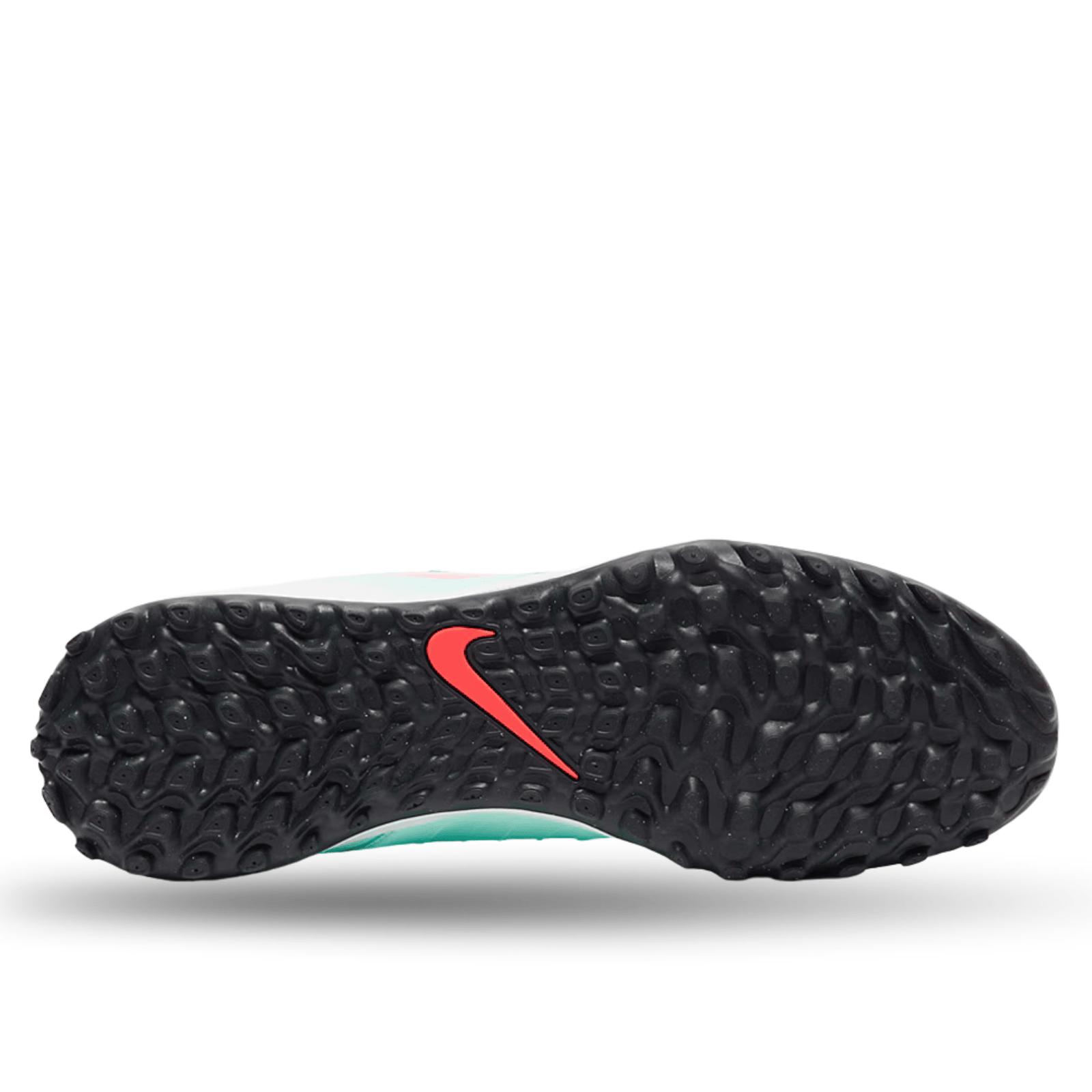 Nike Phantom Luna II Academy Turf Soccer Shoes (Mint/Atomic Red) | SoccerWearhouse