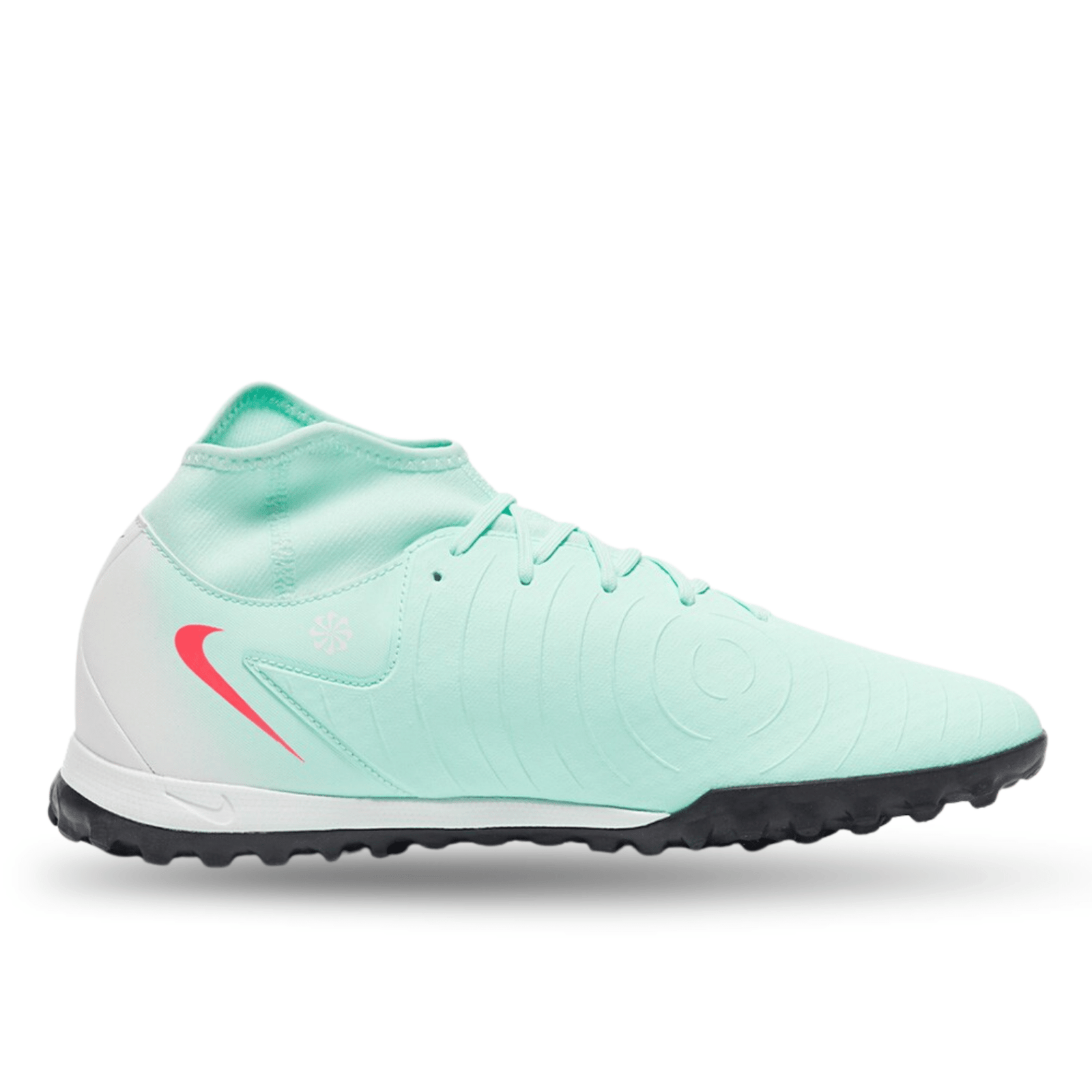 Nike Phantom Luna II Academy Turf Soccer Shoes (Mint/Atomic Red) | SoccerWearhouse