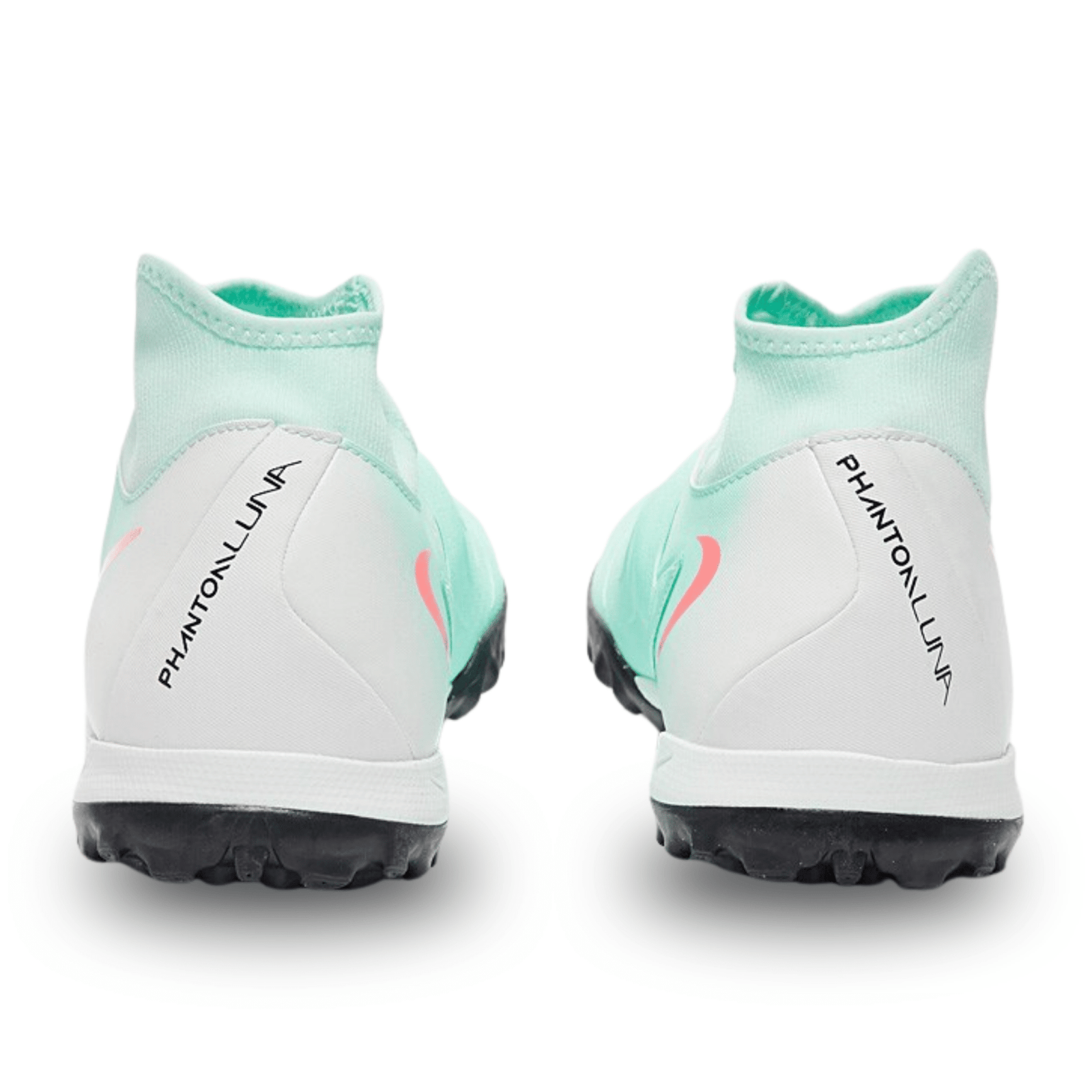 Nike Phantom Luna II Academy Turf Soccer Shoes (Mint/Atomic Red) | SoccerWearhouse