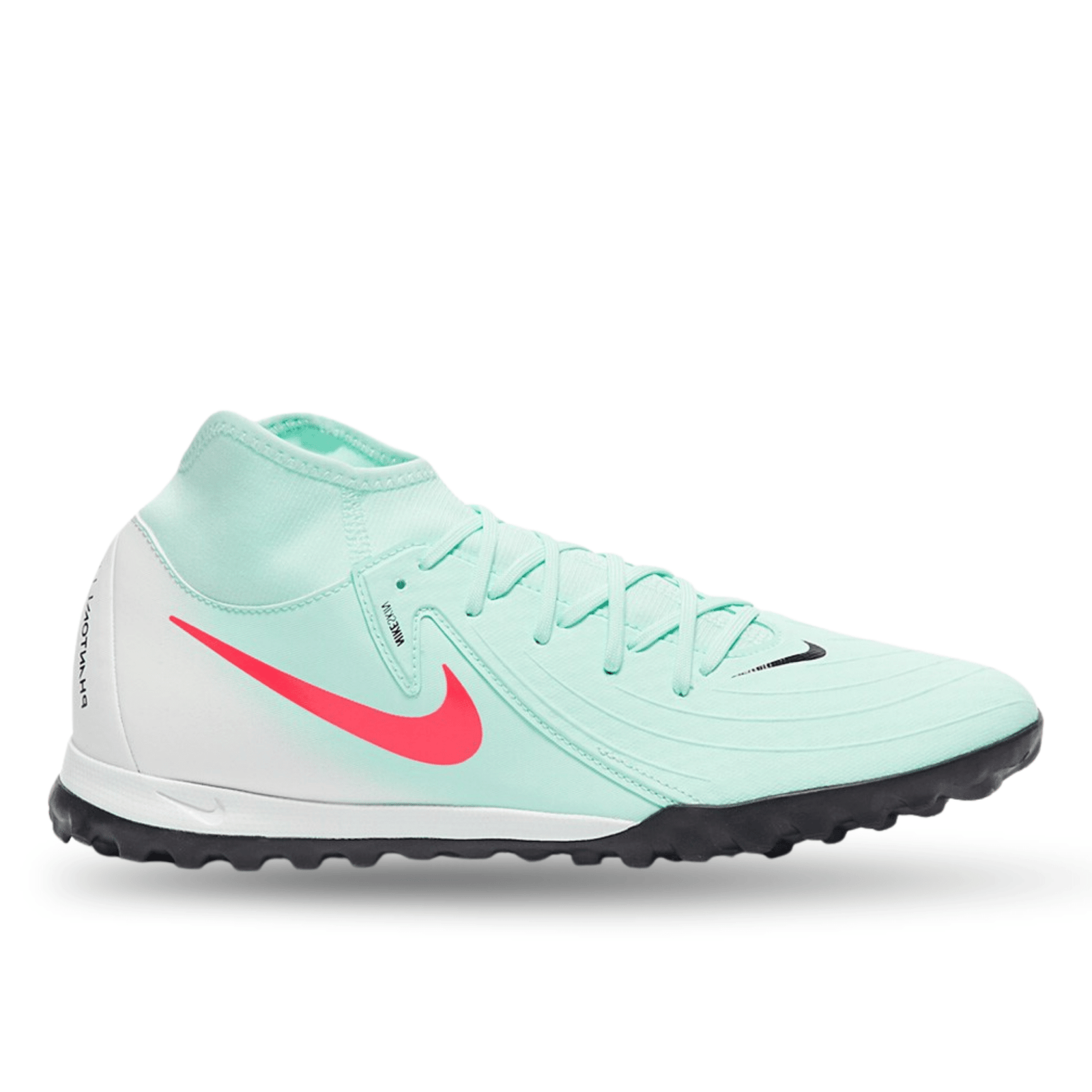 Nike Phantom Luna II Academy Turf Soccer Shoes (Mint/Atomic Red) | SoccerWearhouse