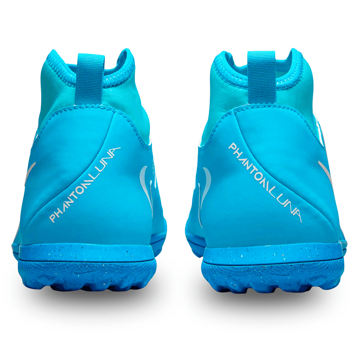 Nike Phantom Luna II Club Turf Soccer Shoes (Blue Fury/White) | SoccerWearhouse