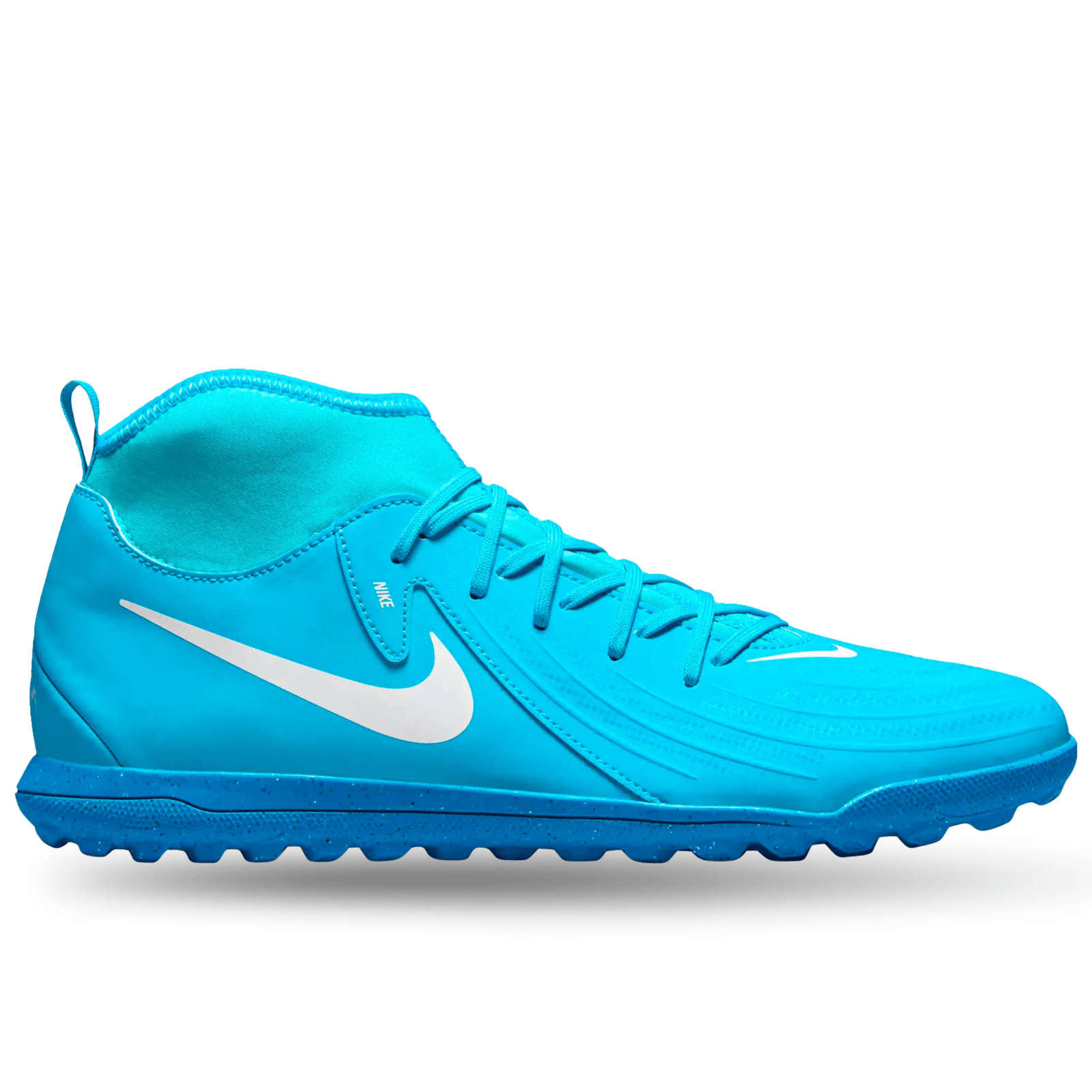 Nike Phantom Luna II Club Turf Soccer Shoes (Blue Fury/White) | SoccerWearhouse