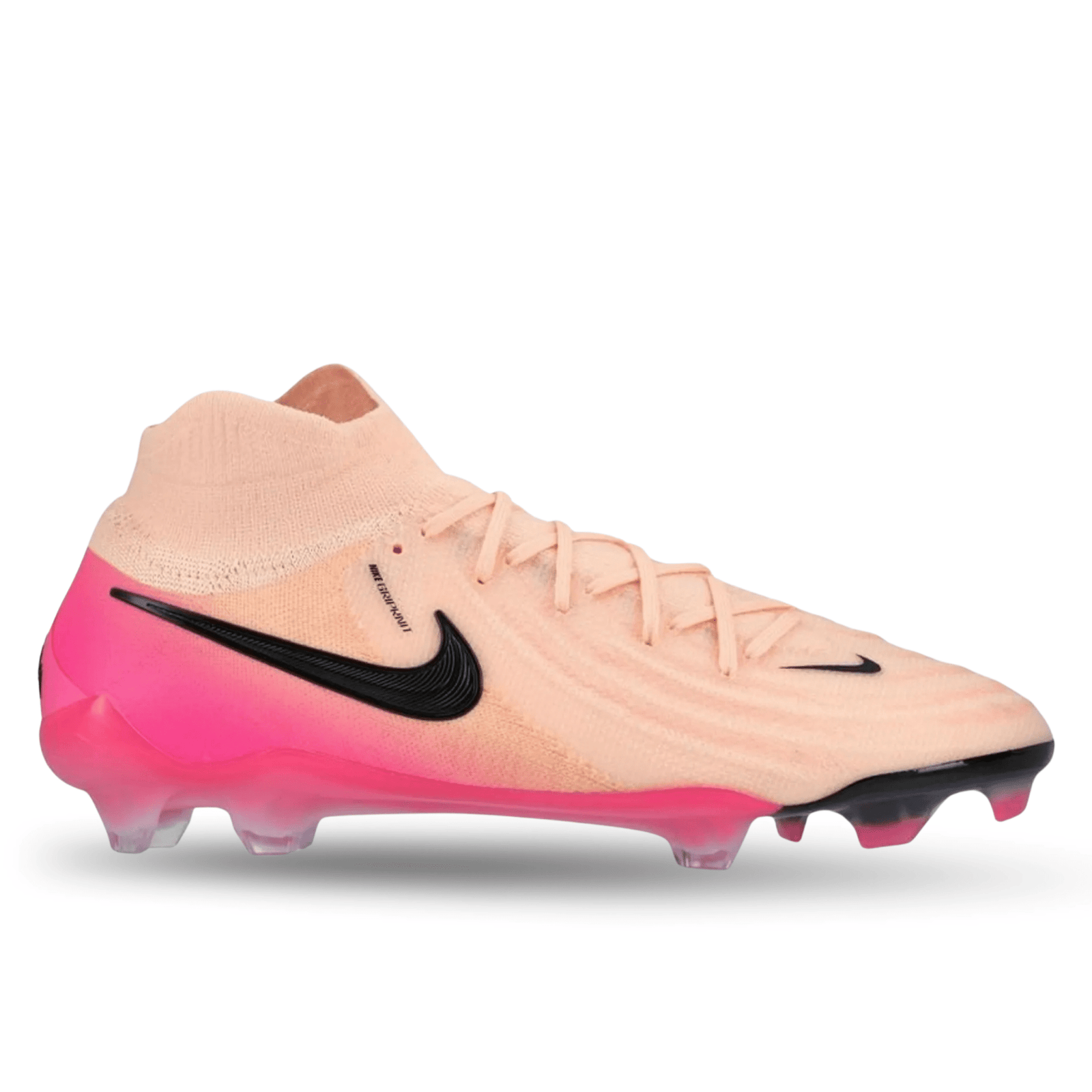 Nike Phantom Luna II Elite FG Soccer Cleats (Crimson Tint/Black - Pink Blast) | SoccerWearhouse