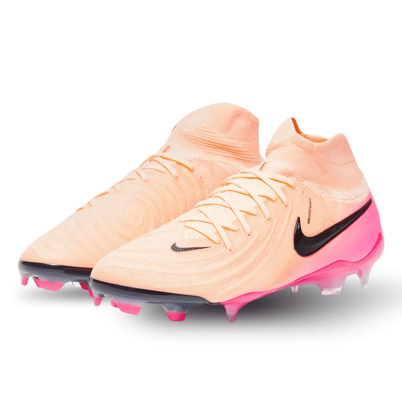 Nike Phantom Luna II Elite FG Soccer Cleats (Crimson Tint/Black - Pink Blast) | SoccerWearhouse