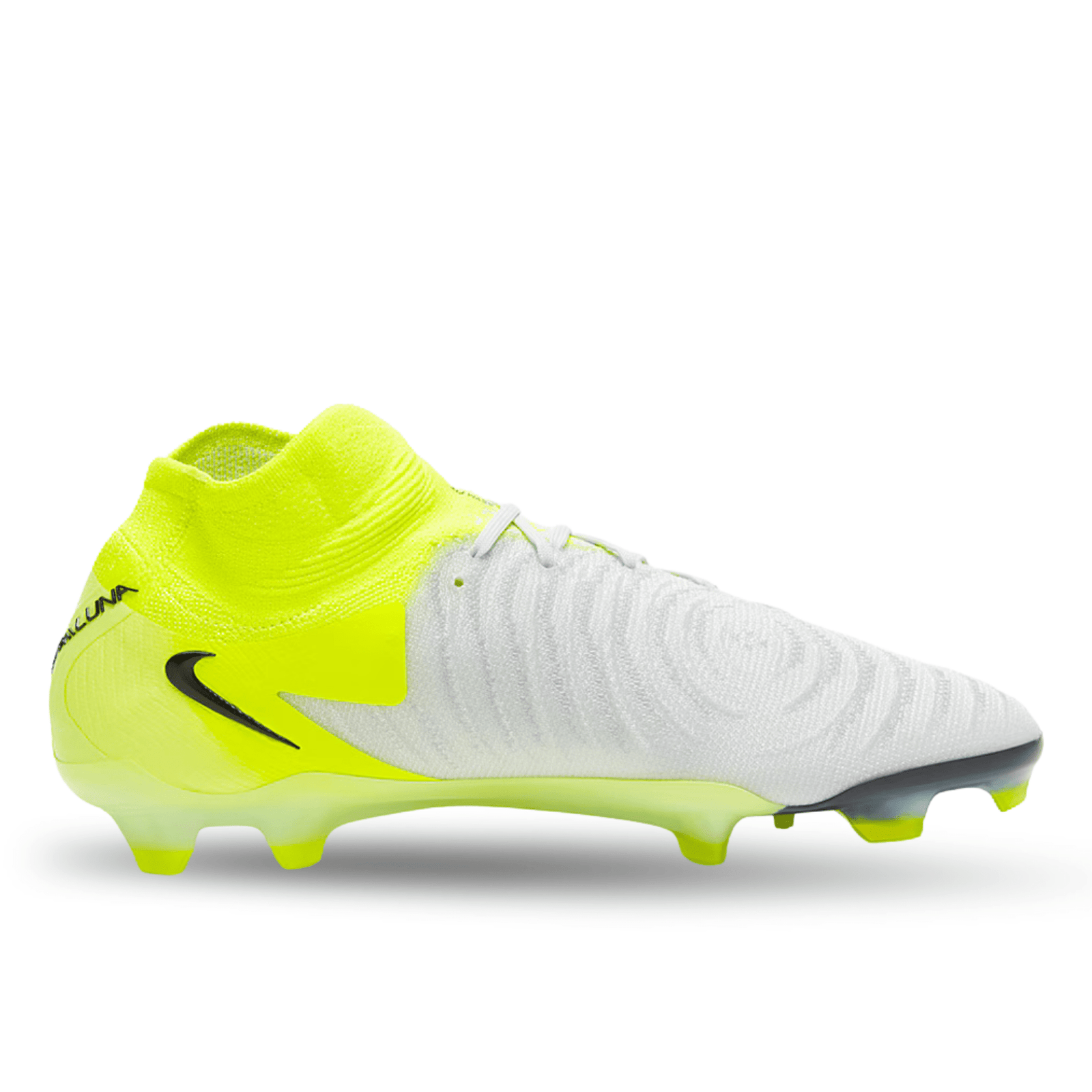 Nike Phantom Luna II Elite FG Soccer Cleats (Metallic Slver/Black - Volt) | SoccerWearhouse