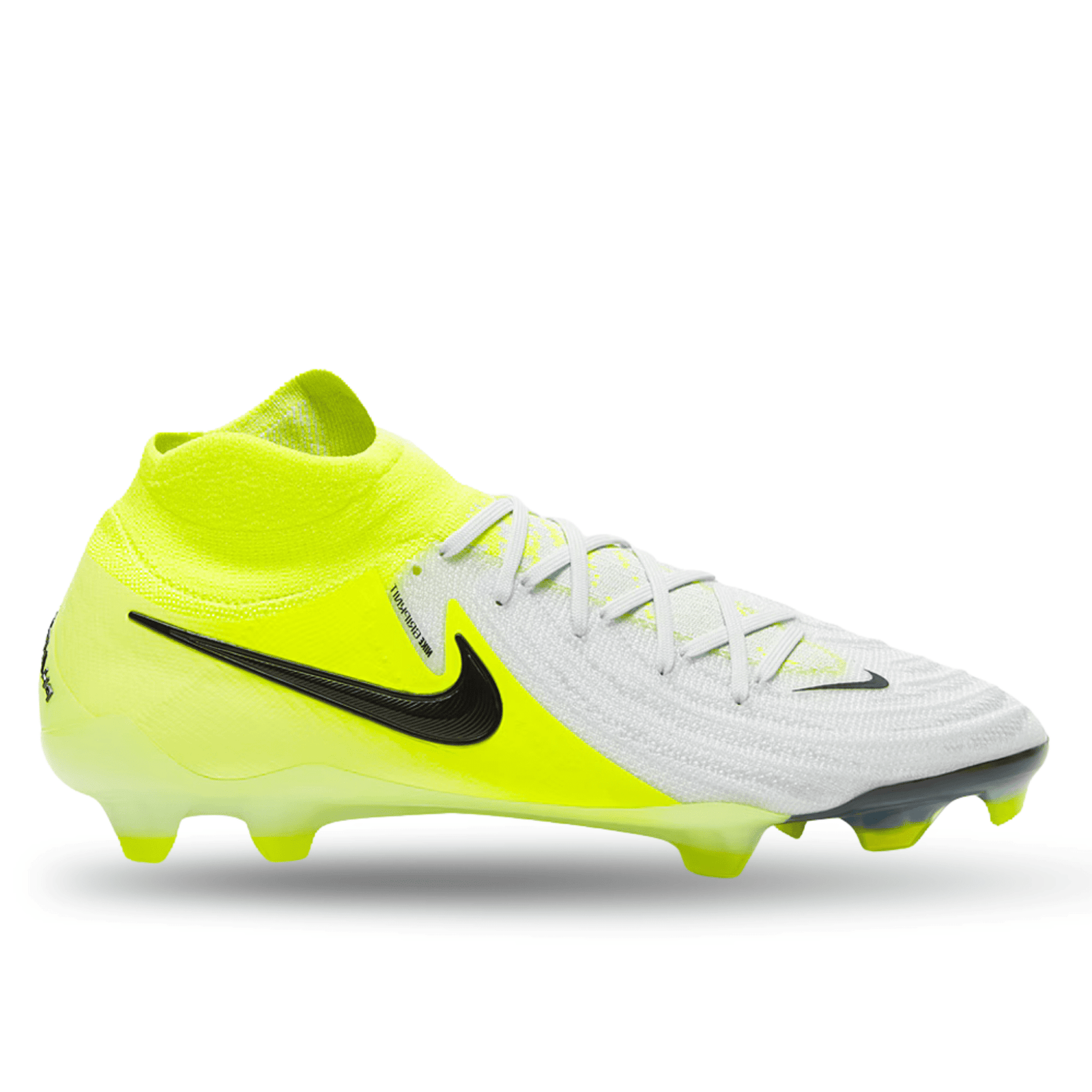 Nike Phantom Luna II Elite FG Soccer Cleats (Metallic Slver/Black - Volt) | SoccerWearhouse