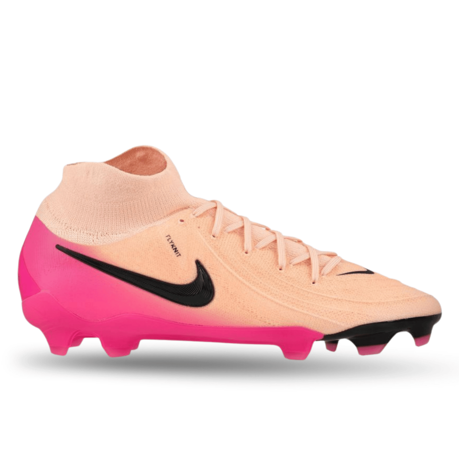 Nike Phantom Luna II Pro FG Soccer Cleats (Crimson Tint/Black - Pink Blast) | SoccerWearhouse