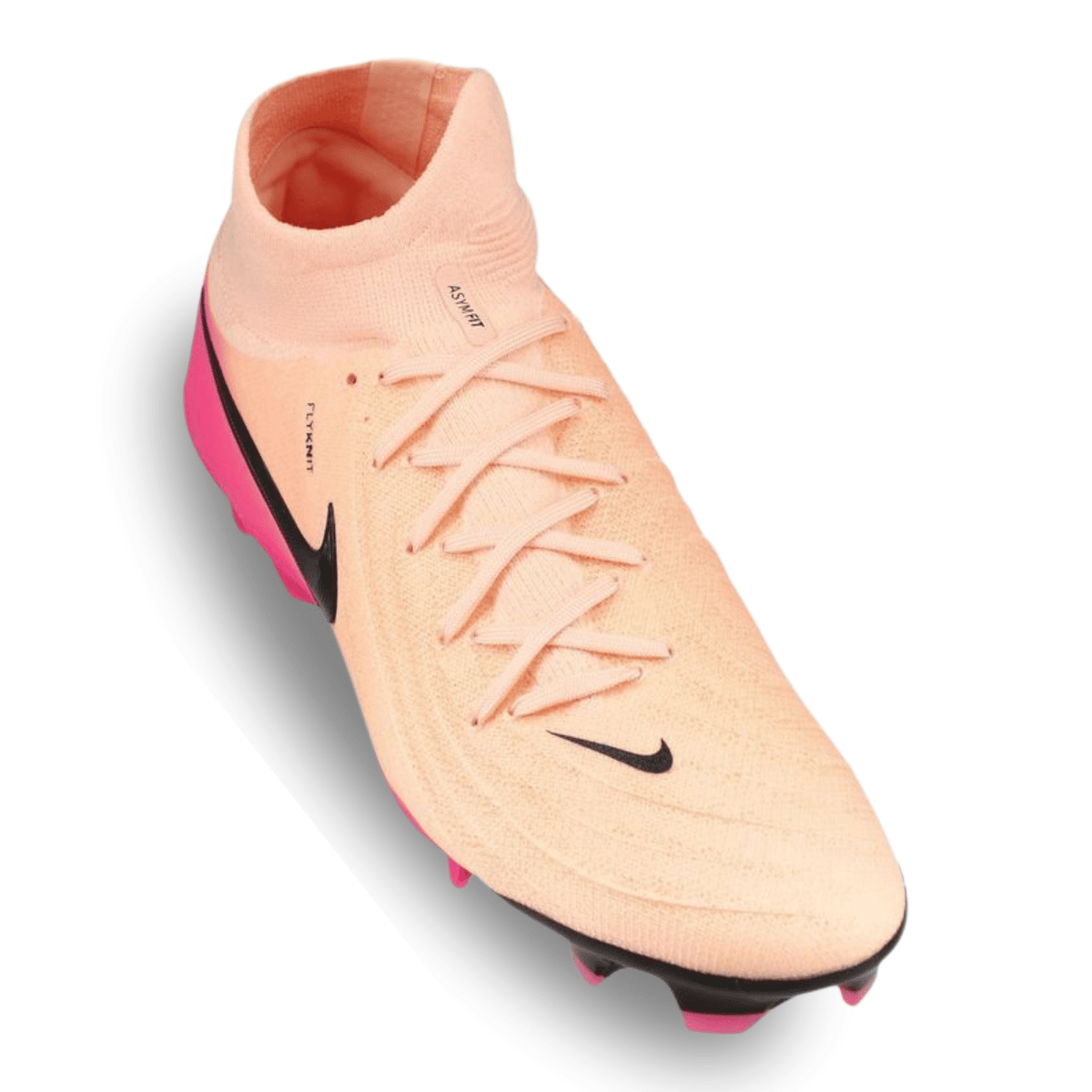 Nike Phantom Luna II Pro FG Soccer Cleats (Crimson Tint/Black - Pink Blast) | SoccerWearhouse
