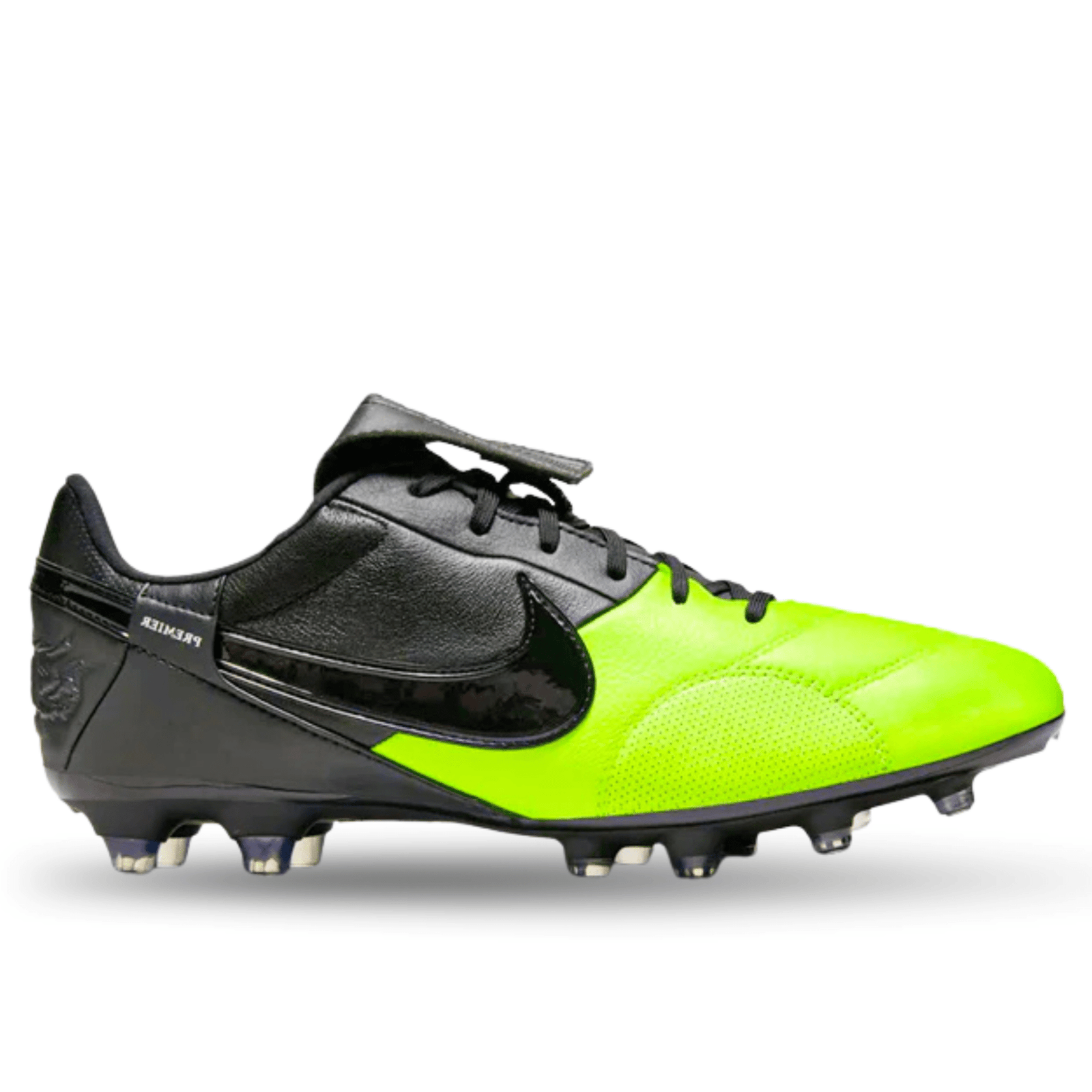 Nike Premier III Firm Ground Soccer Cleats (Black/Black - Volt) | SoccerWearhouse