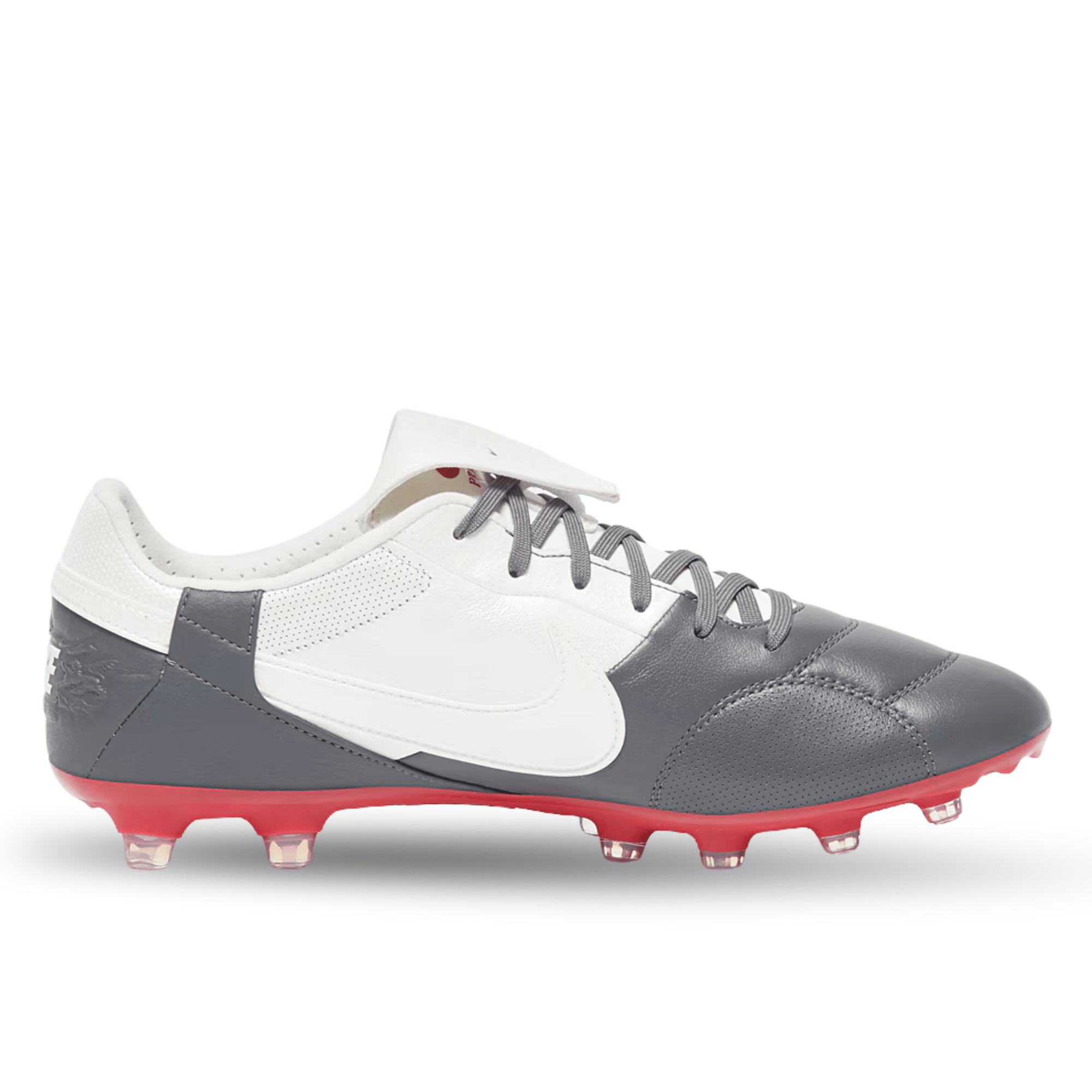 Nike Premier III Firm Ground Soccer Cleats (Light Graphite/White/Red)