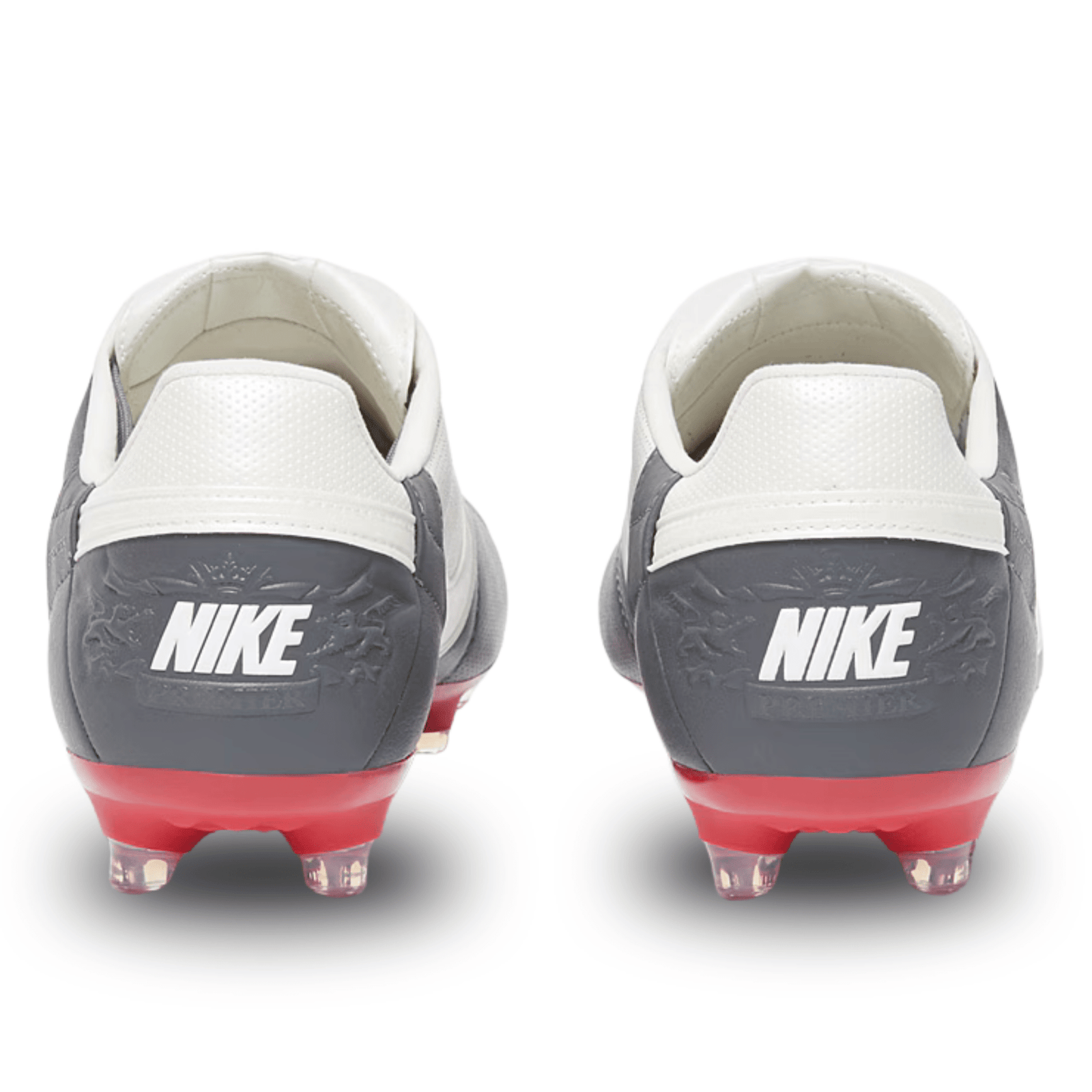 Nike Premier III Firm Ground Soccer Cleats (Light Graphite/White/Red) | SoccerWearhouse