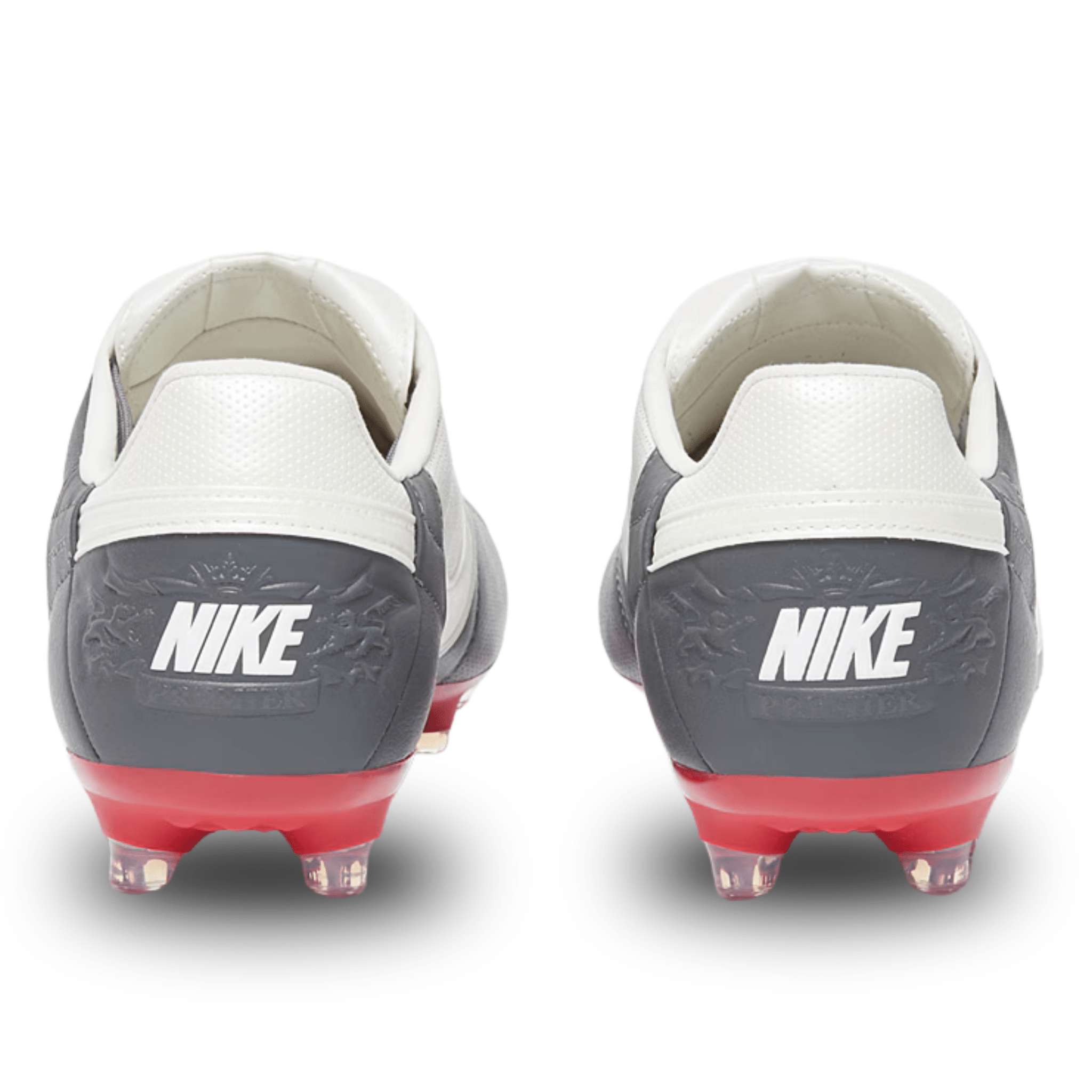 Nike Premier III Firm Ground Soccer Cleats (Light Graphite/White/Red) Nike Premier III Firm Ground Soccer Cleats (Light Graphite/White/Red)