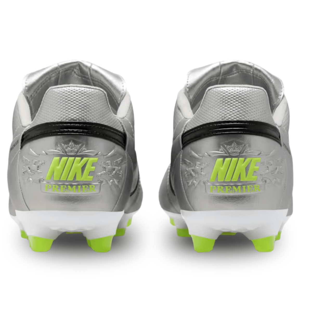 Nike Premier III Firm Ground Soccer Cleats (Metallic Silver/Black Volt) | SoccerWearhouse